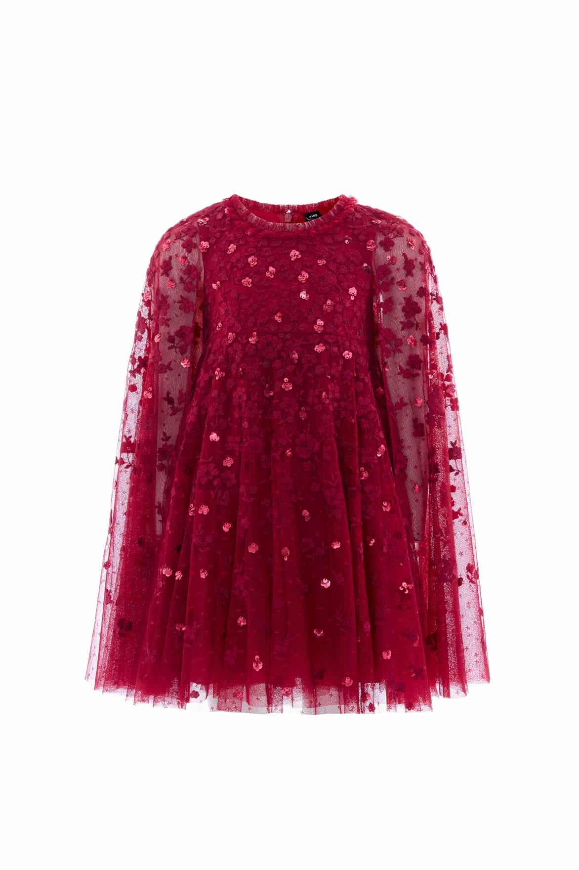 Dahlia Ditsy Cape Kids Dress - Image 3