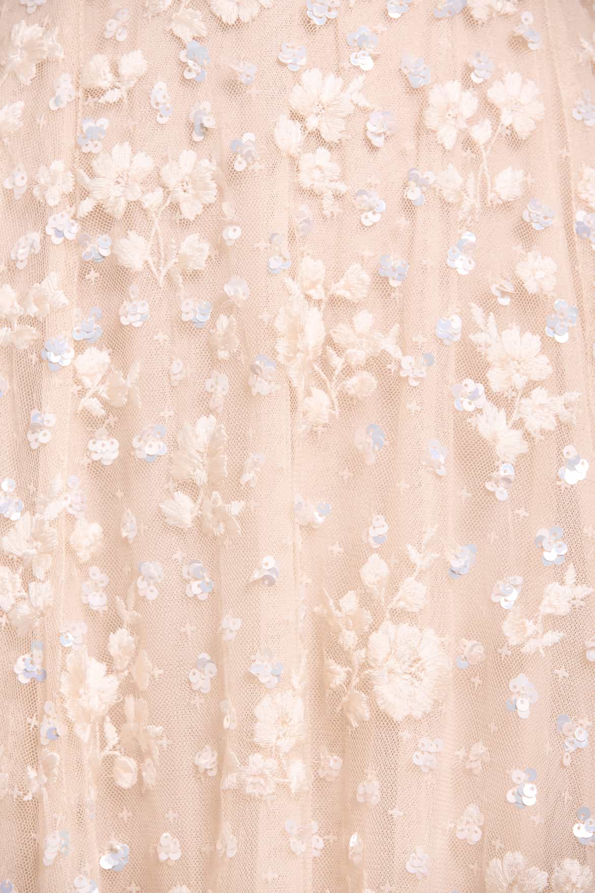 Dahlia Ditsy Short Cape Ankle Gown - Image 7