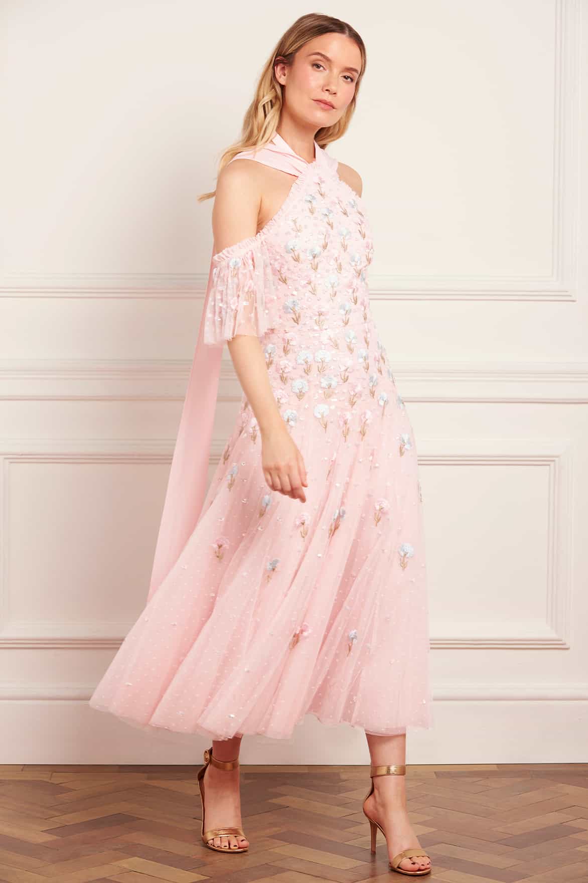 Dandelion Ditsy Halter-Neck Ballerina Dress - Image 3
