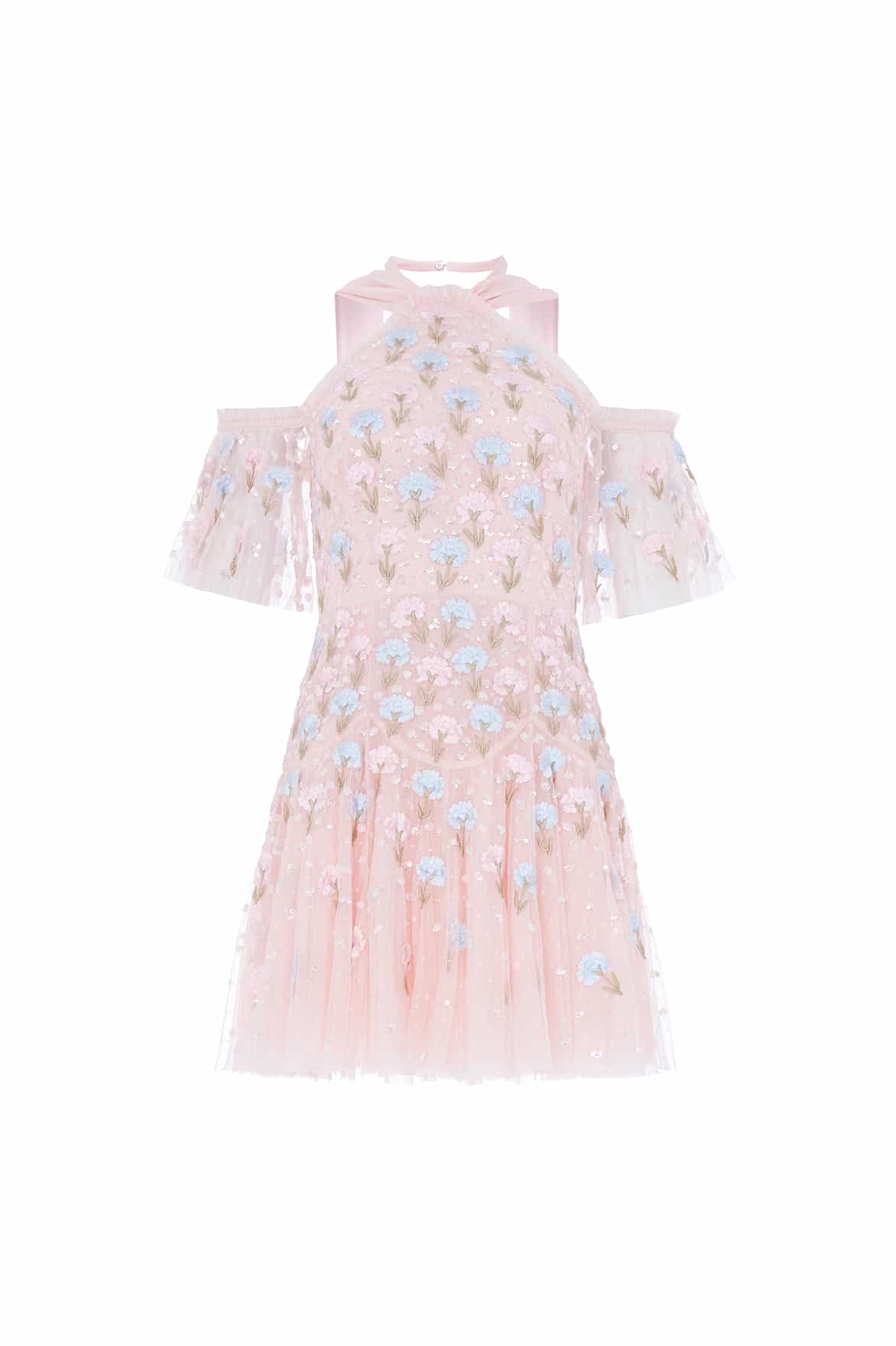 Dandelion Ditsy Halter-Neck Micro Mini Dress - Image 2
