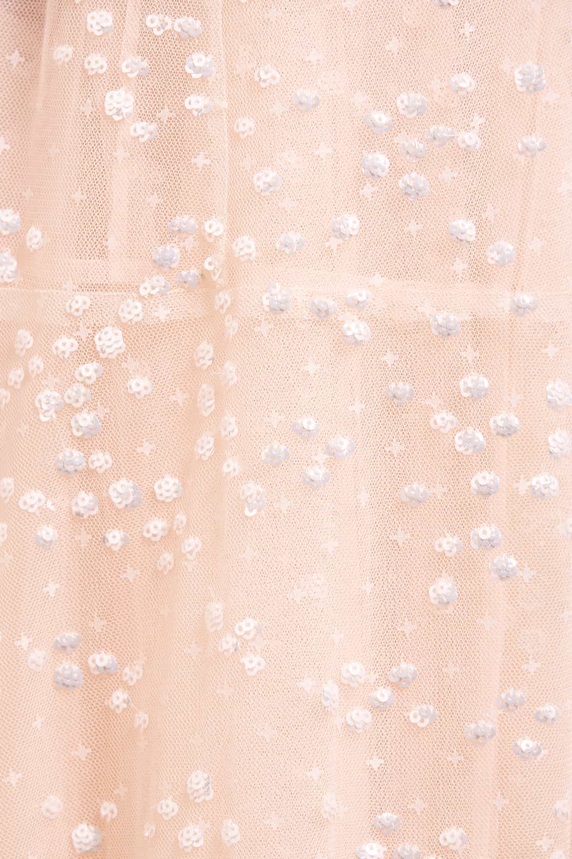 Dappled Sequin Hooded Long Cape - Image 6