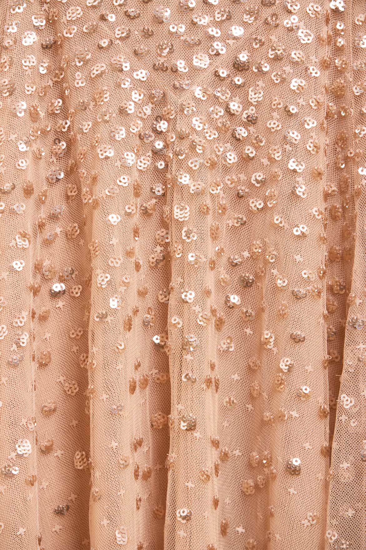 Dappled Sequin Off-Shoulder Ankle Gown - Image 5