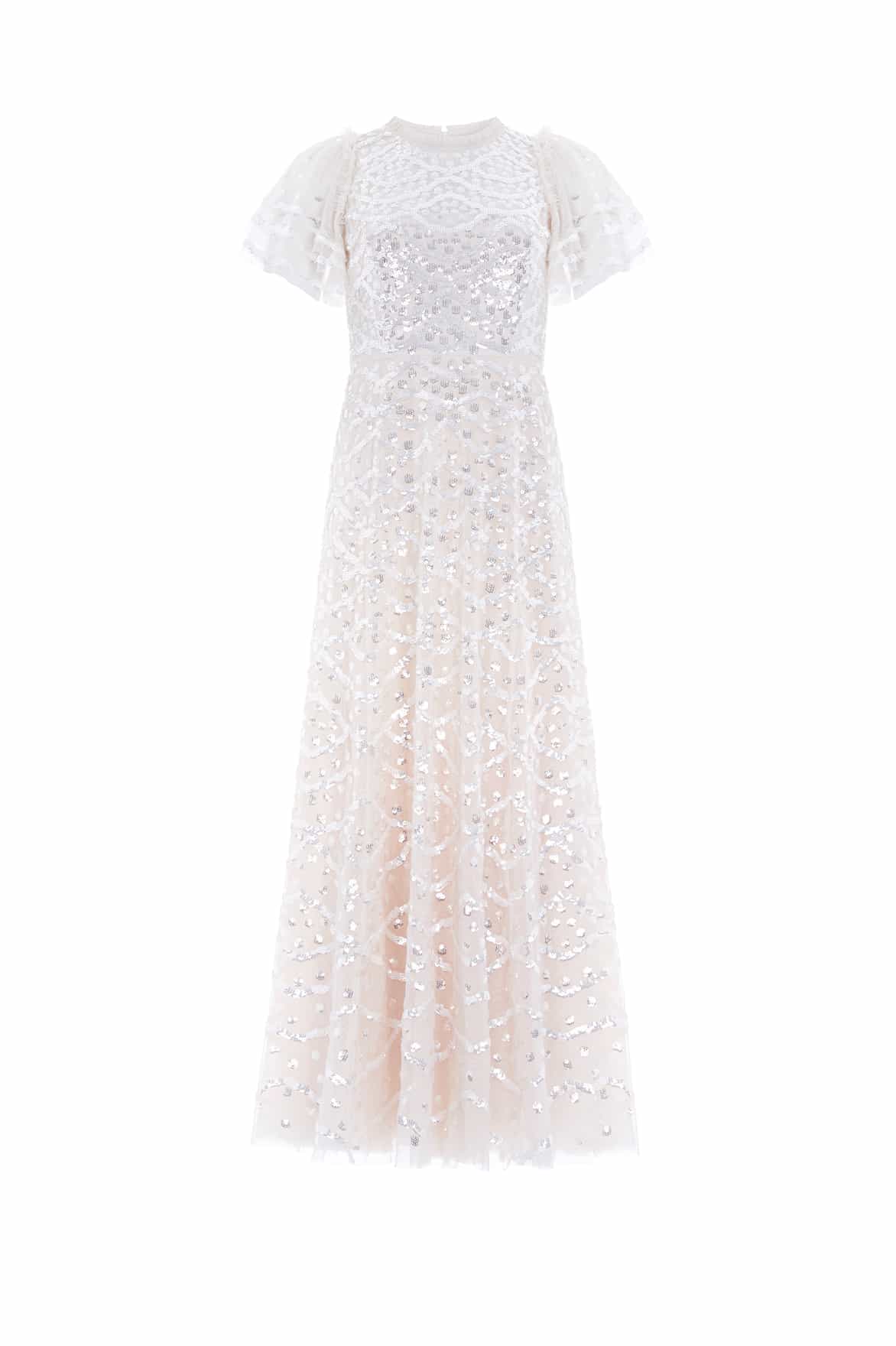 Deco Dot Gloss Ankle Gown - Image 3