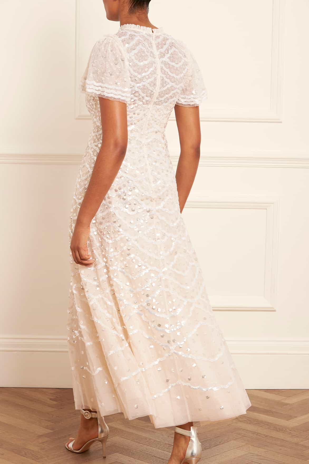 Deco Dot Gloss Ankle Gown - Image 6