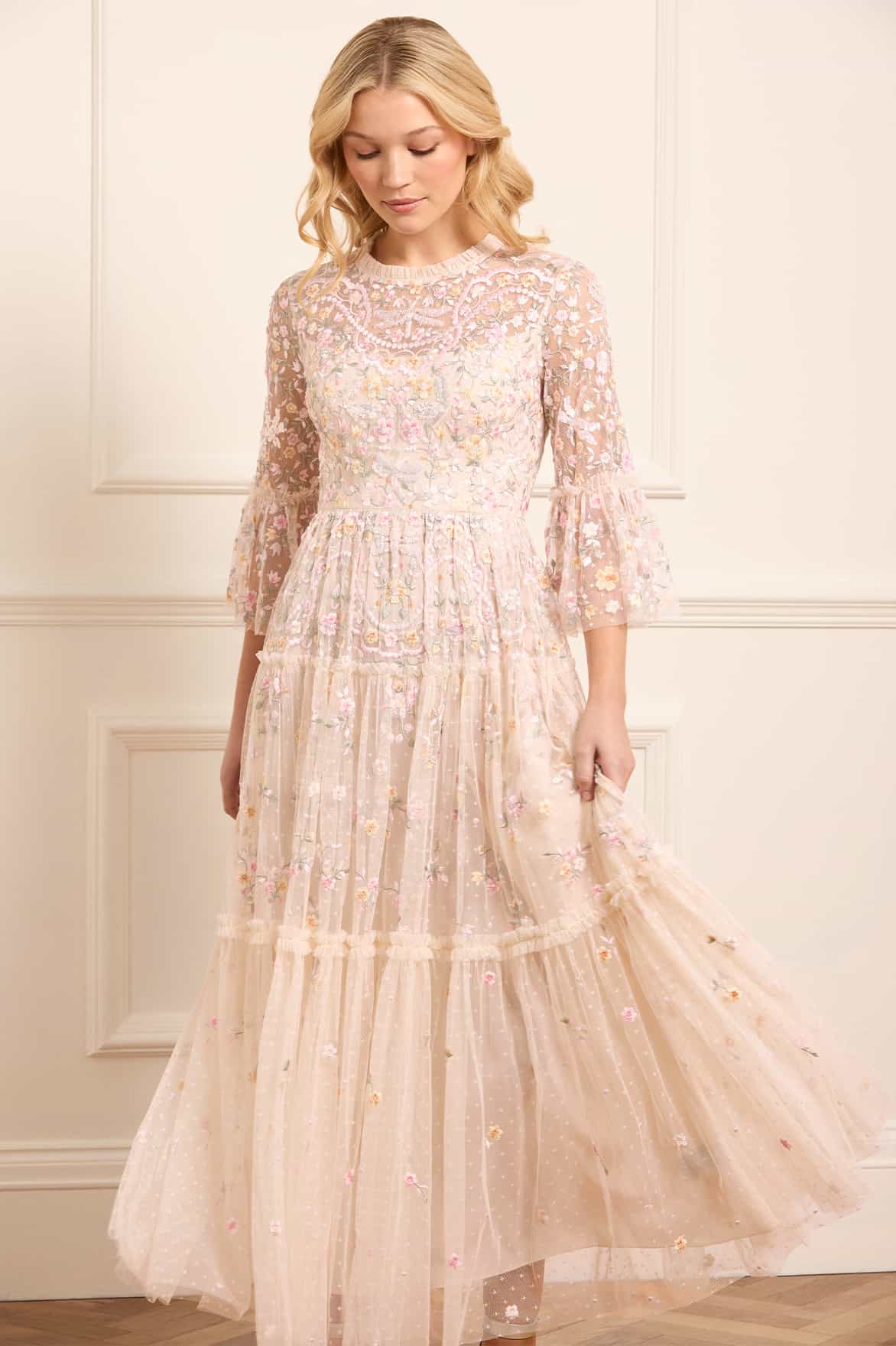 Dragonfly Garden Ankle Gown
