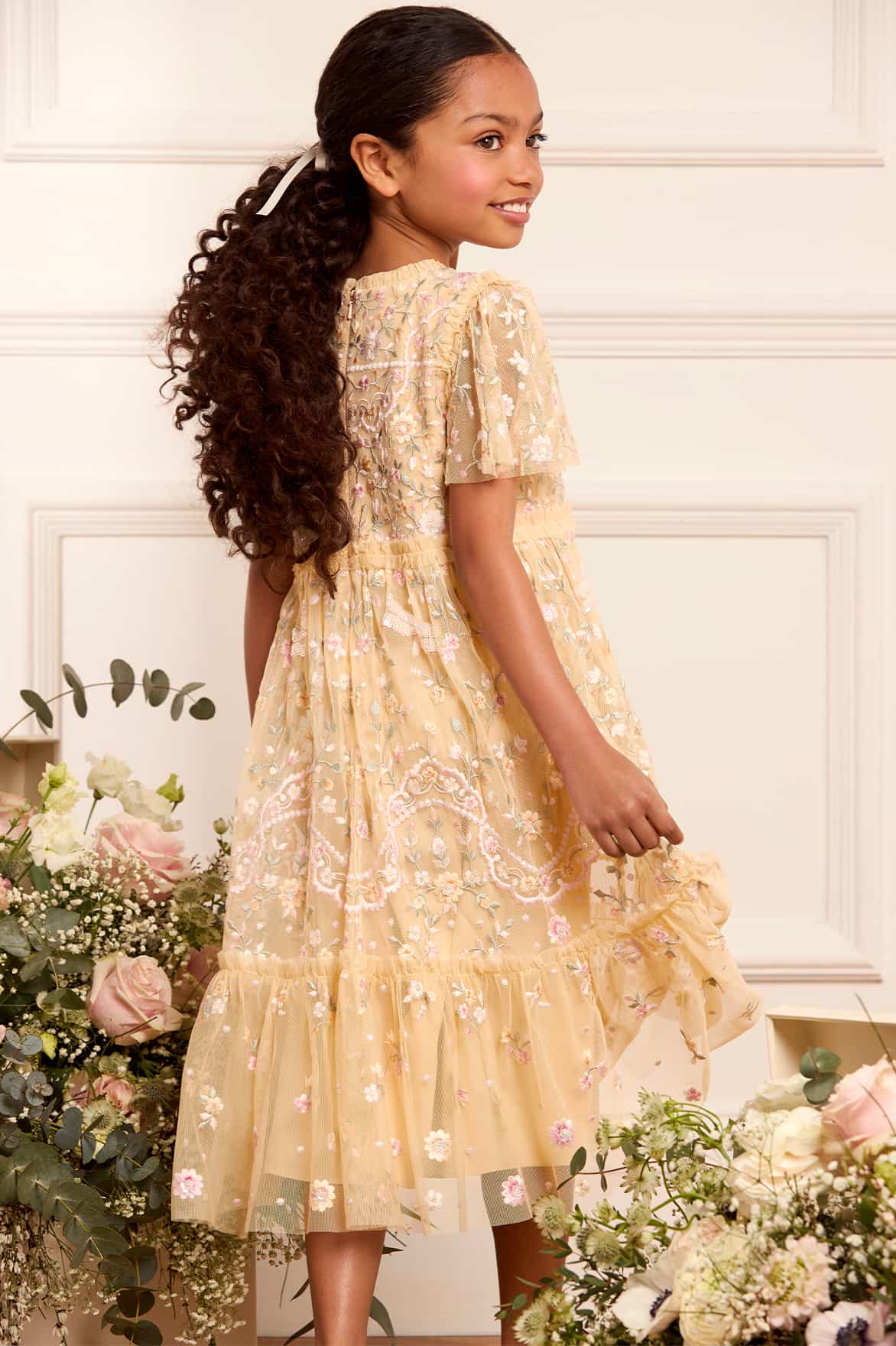 Dragonfly Garden Kids Dress - Image 3