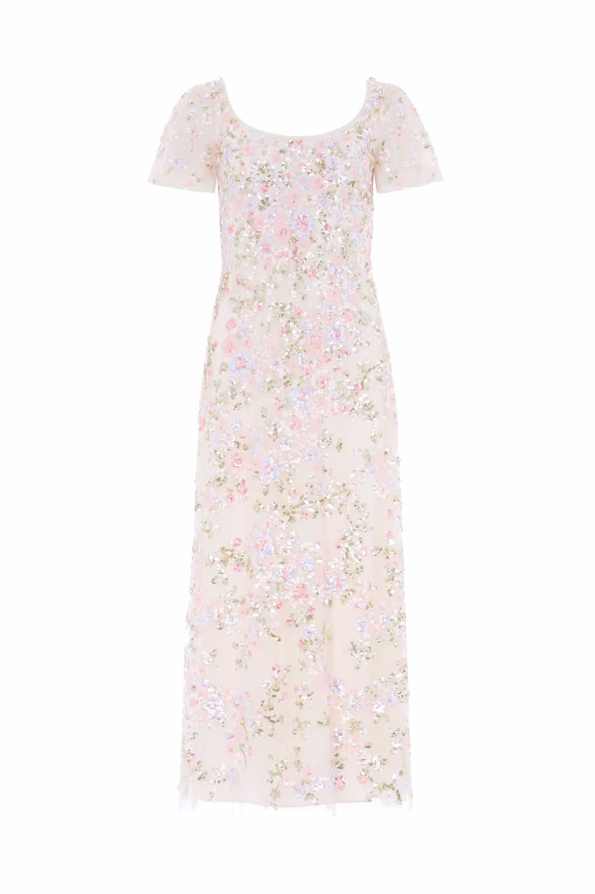 Dream Garland Puff Sleeve Ankle Gown - Image 2