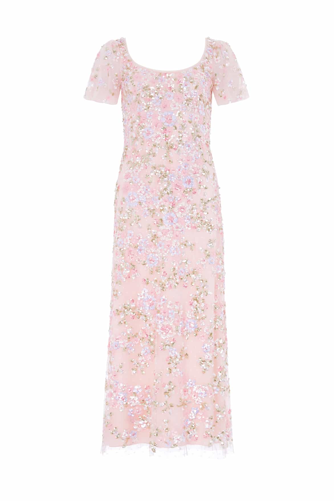 Dream Garland Puff Sleeve Ankle Gown - Image 3