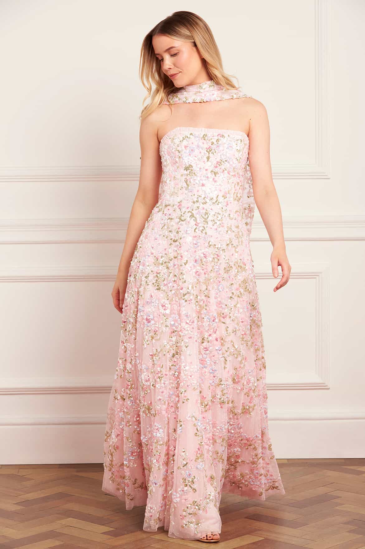 Dream Garland Strapless Gown - Image 4