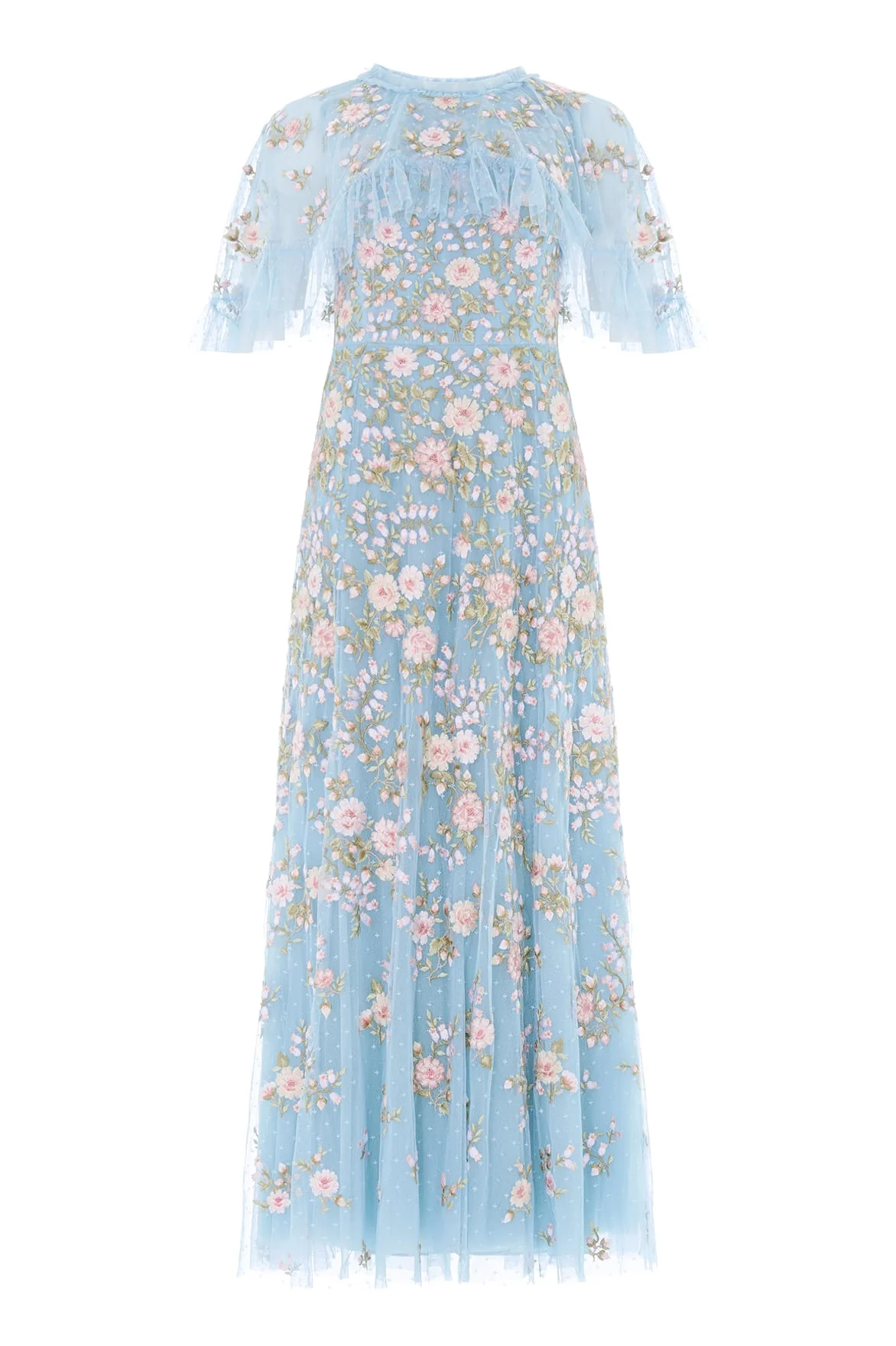 Eden Rose Cape Ankle Gown - Image 3