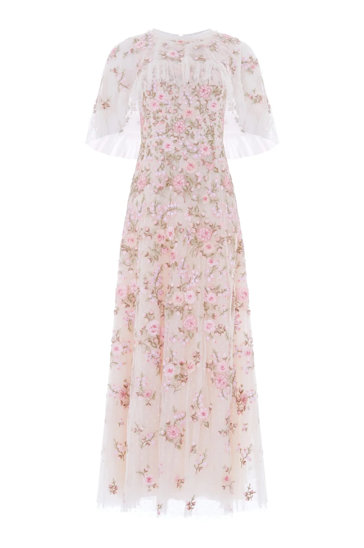 Eden Rose Cape Ankle Gown - Image 2