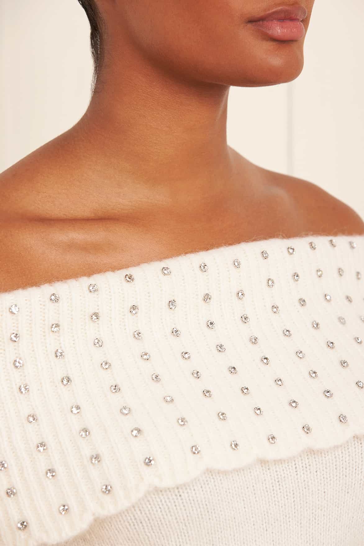 Embellished Bardot Jumper - Image 3