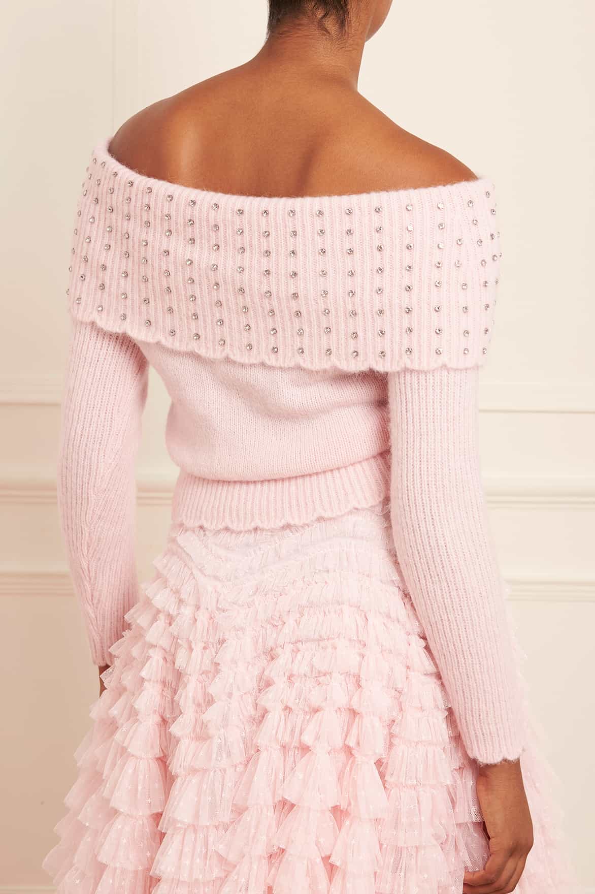 Embellished Bardot Jumper - Image 5