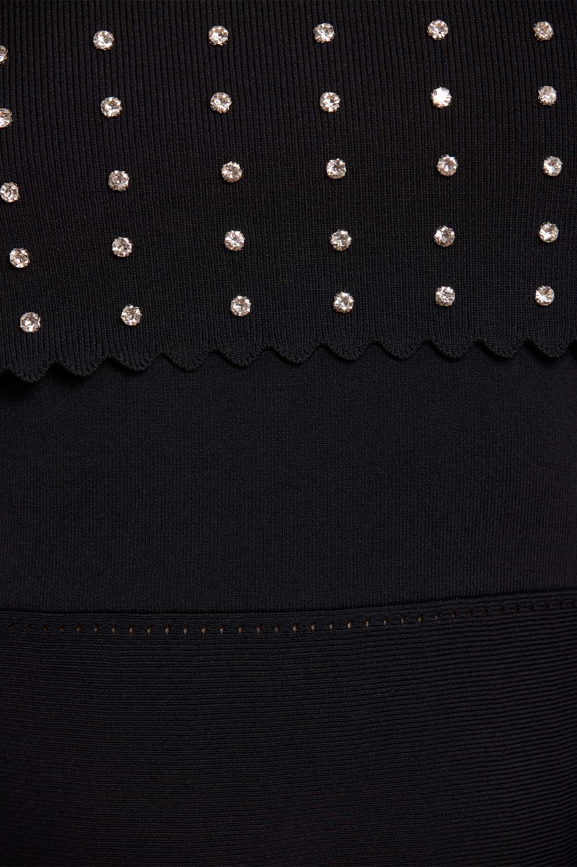 Embellished Bardot Knit Gown - Image 4