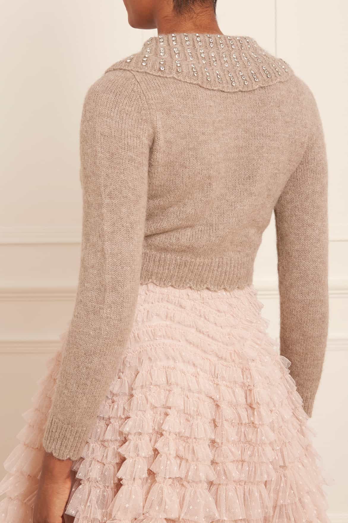 Embellished Collar Short Cardigan - Image 5