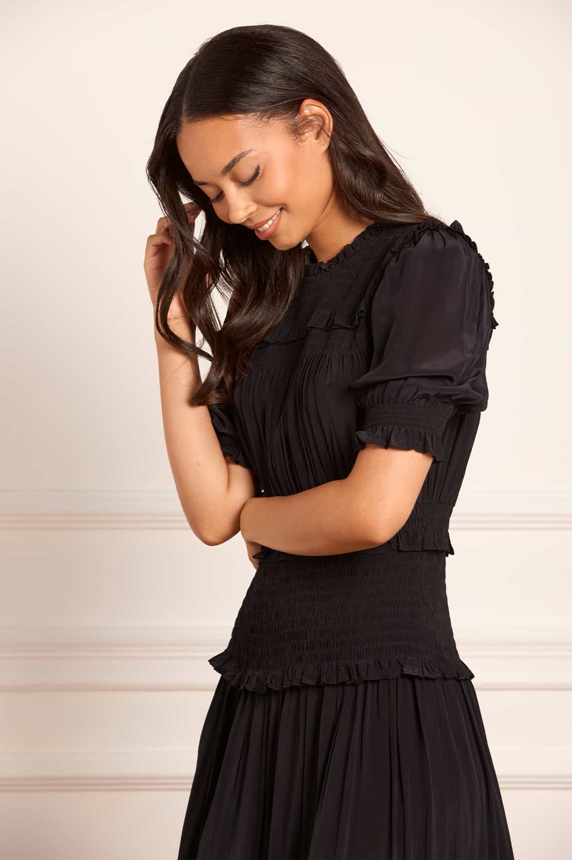 Emilia Crepe Ballerina Dress - Image 4