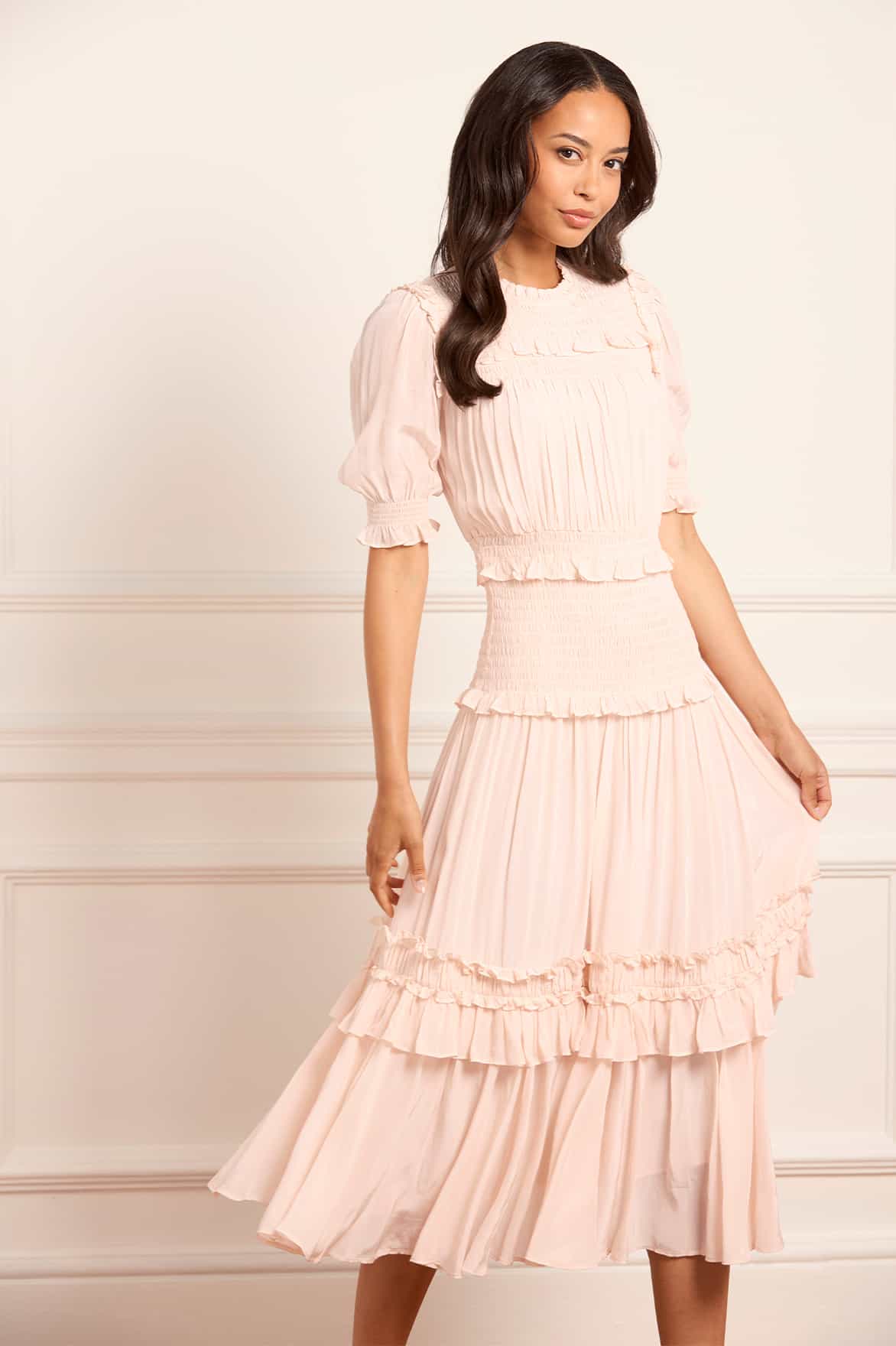 Emilia Crepe Ballerina Dress - Image 3