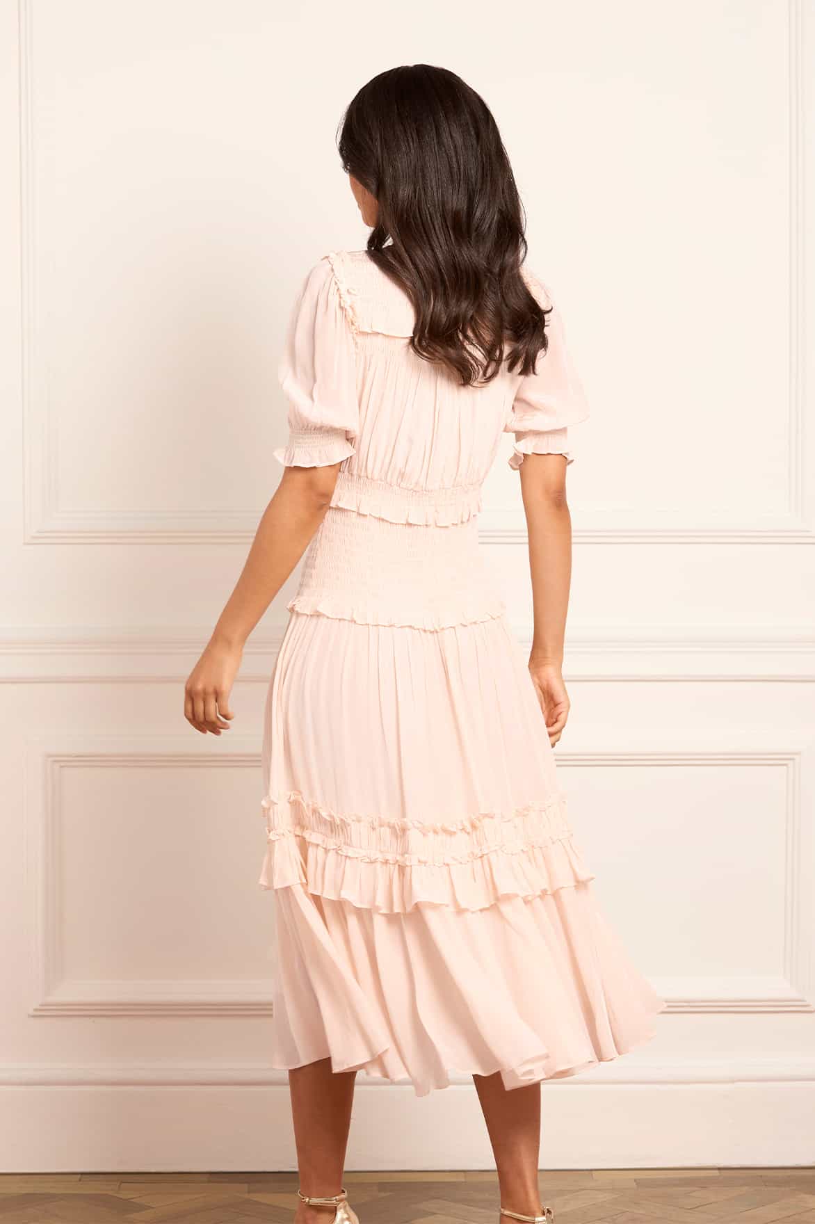Emilia Crepe Ballerina Dress - Image 6