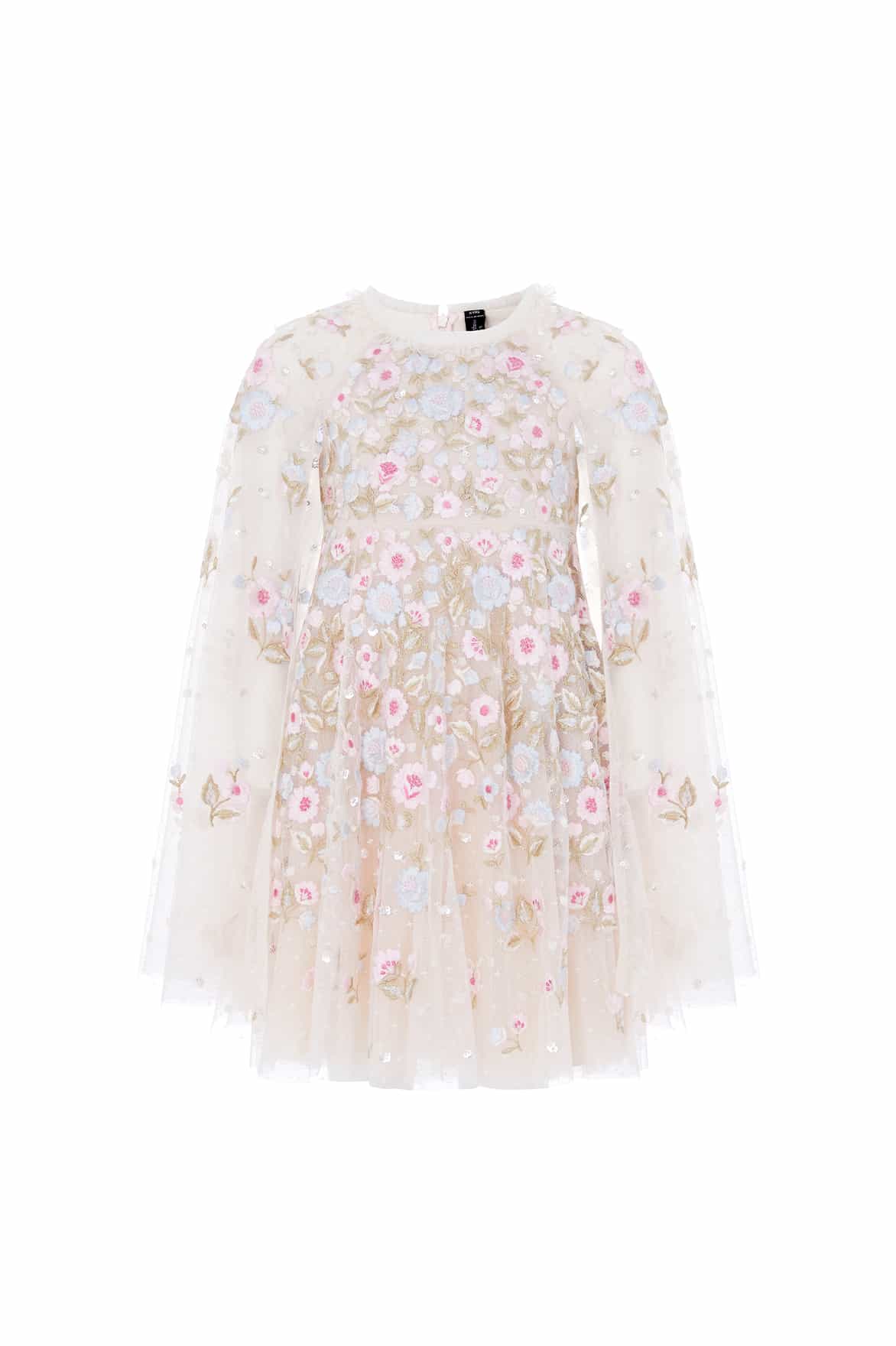 Ethereal Blooms Cape Kids Dress - Image 2