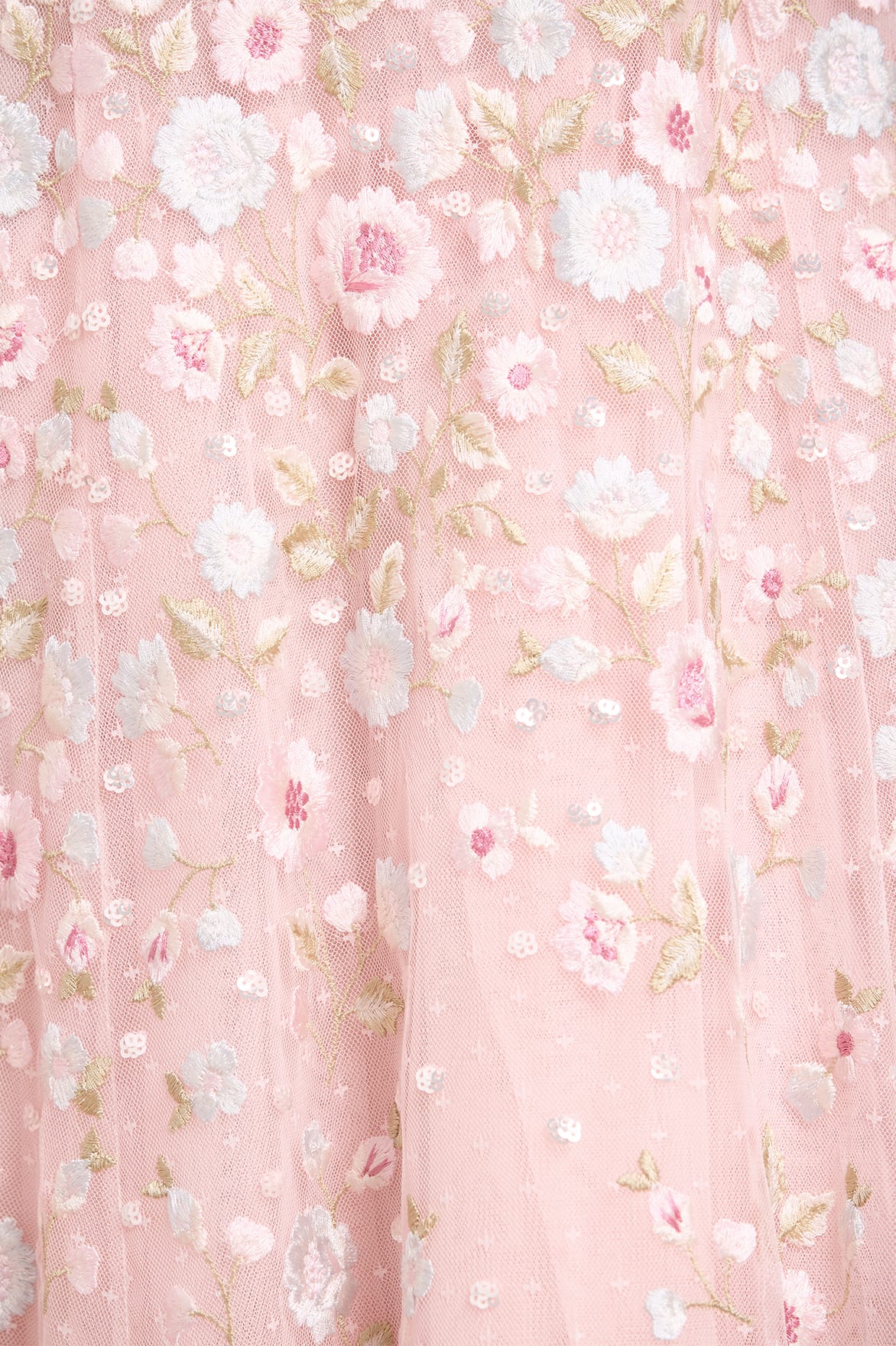 Ethereal Blooms Cape Sleeve Ankle Gown - Image 5