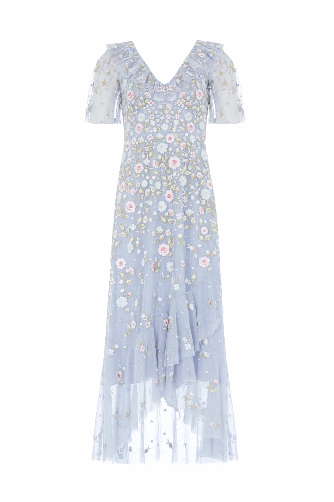 Ethereal Blooms Frill Ankle Gown - Image 2