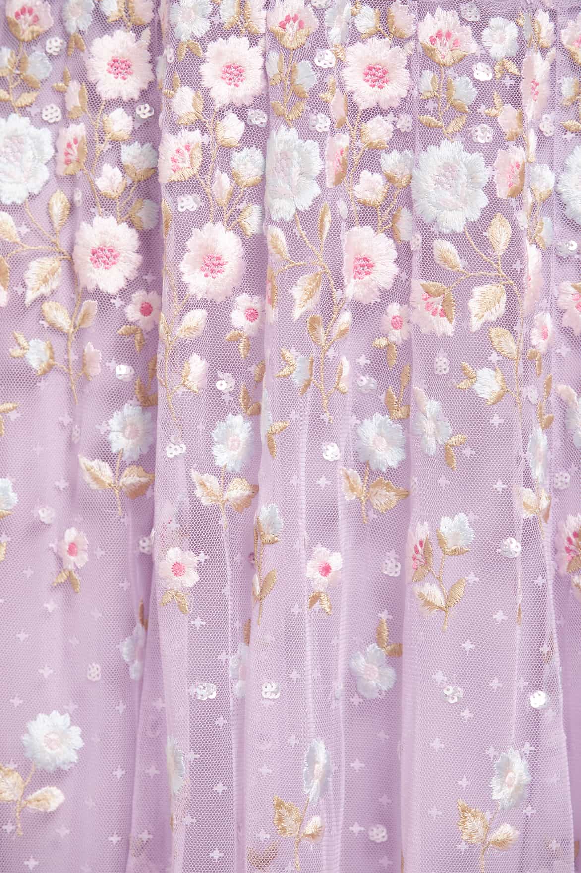 Ethereal Blooms Short Sleeve Ankle Gown - Image 5