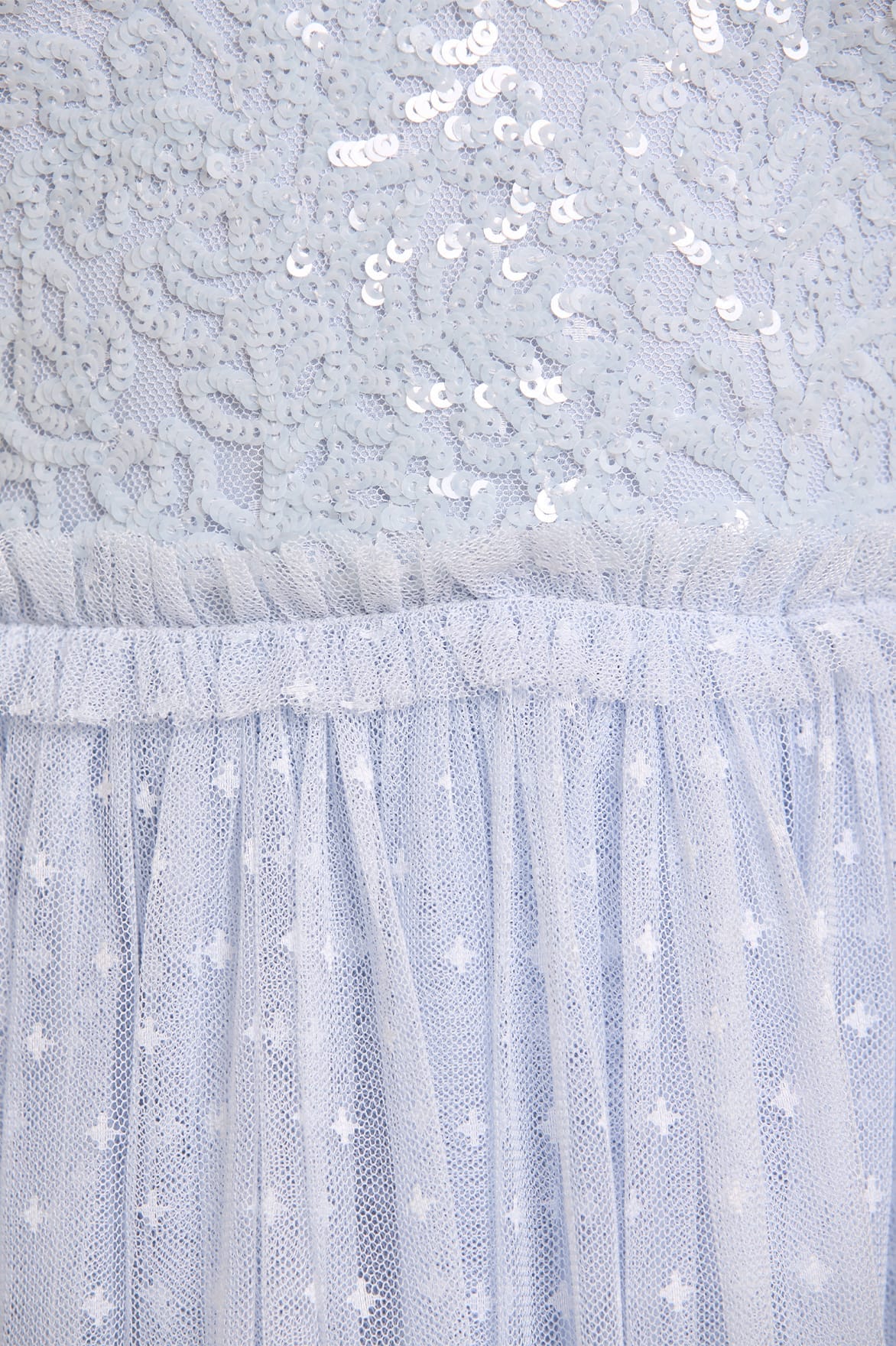Floral Lace Bodice V-Neck Ankle Gown - Image 4