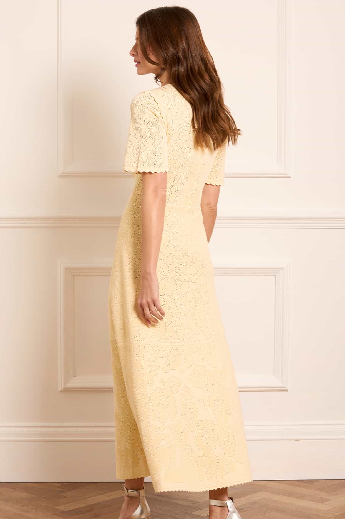 Floral Pointelle Knit Gown - Image 5