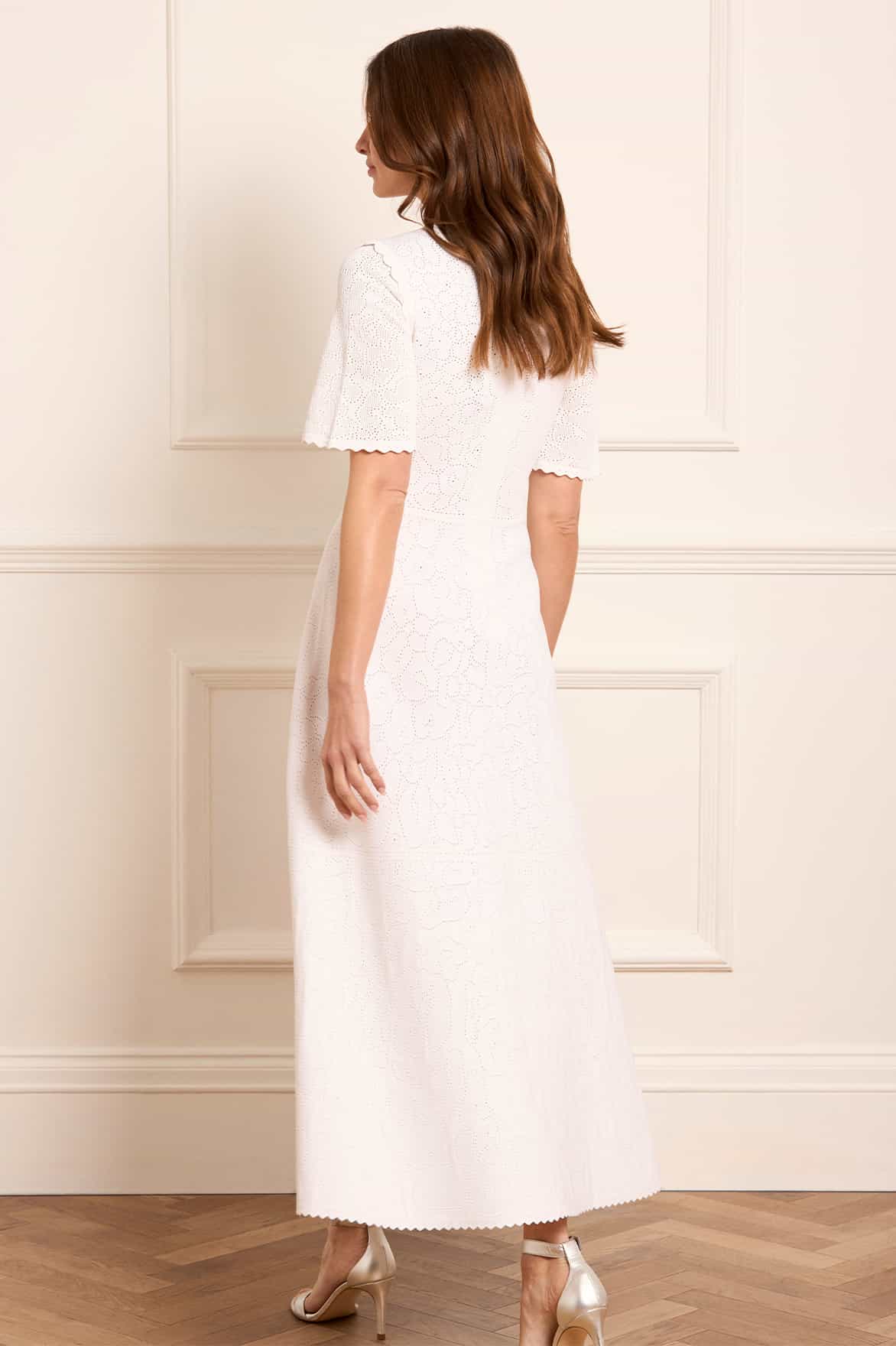 Floral Pointelle Knit Gown - Image 5