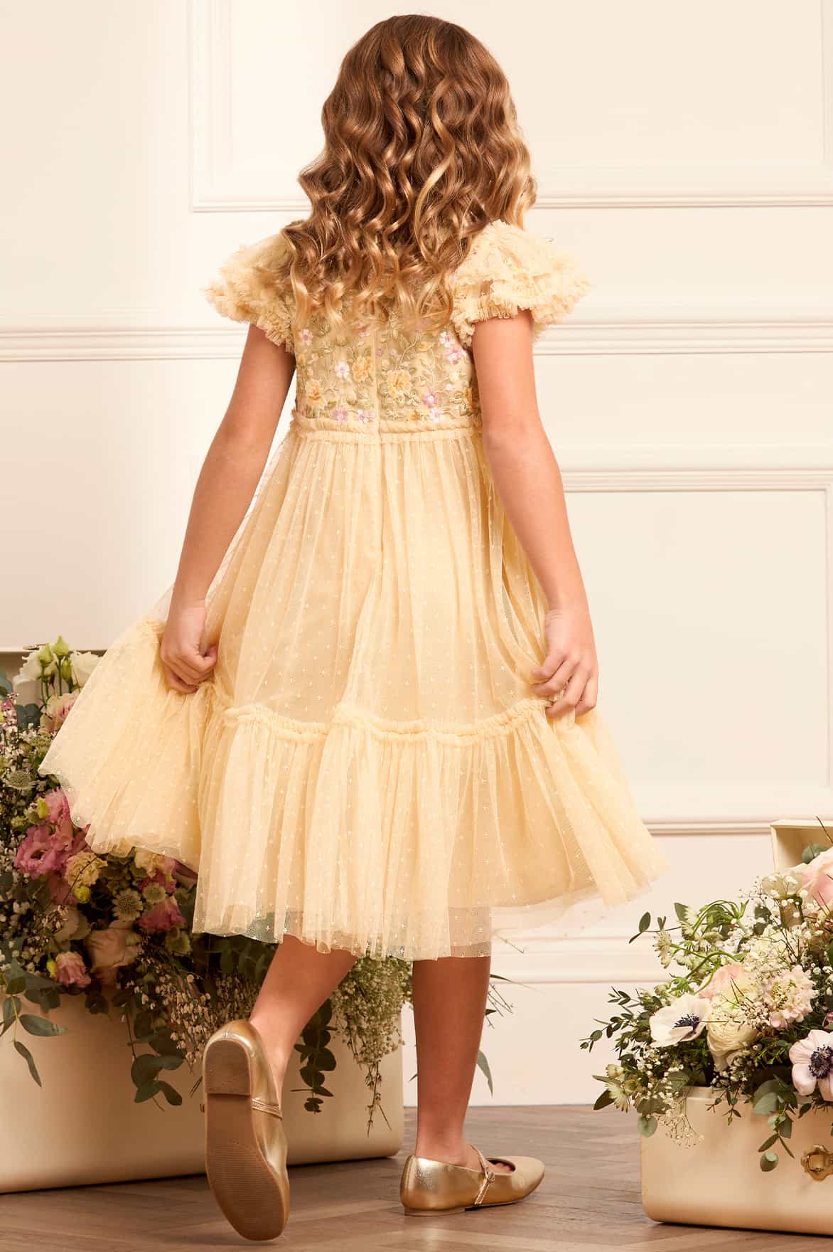 Florine Bodice Kids Dress - Image 3
