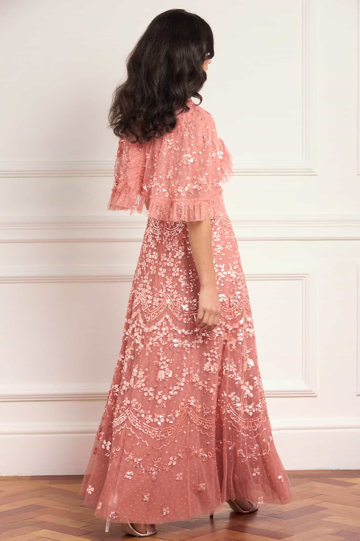Freya Cape Ankle Gown - Image 5
