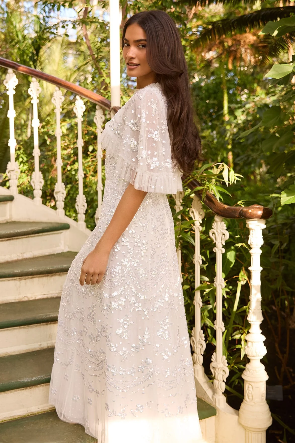 Freya Cape Ankle Gown - Image 7