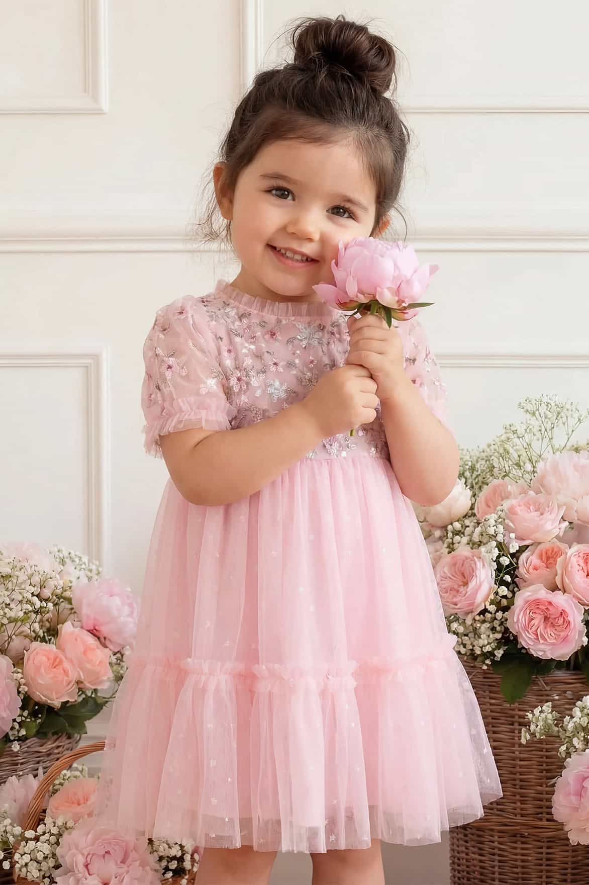 Garland Ribbon Bodice Baby Dress - Image 3