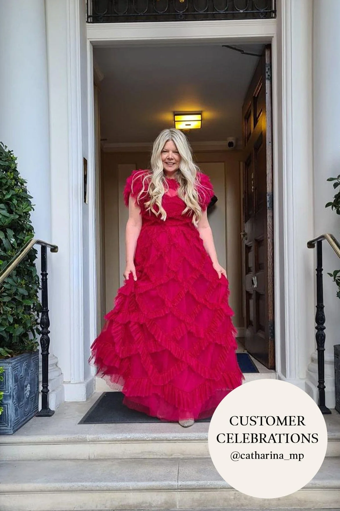 Genevieve Ruffle Gown - Image 12