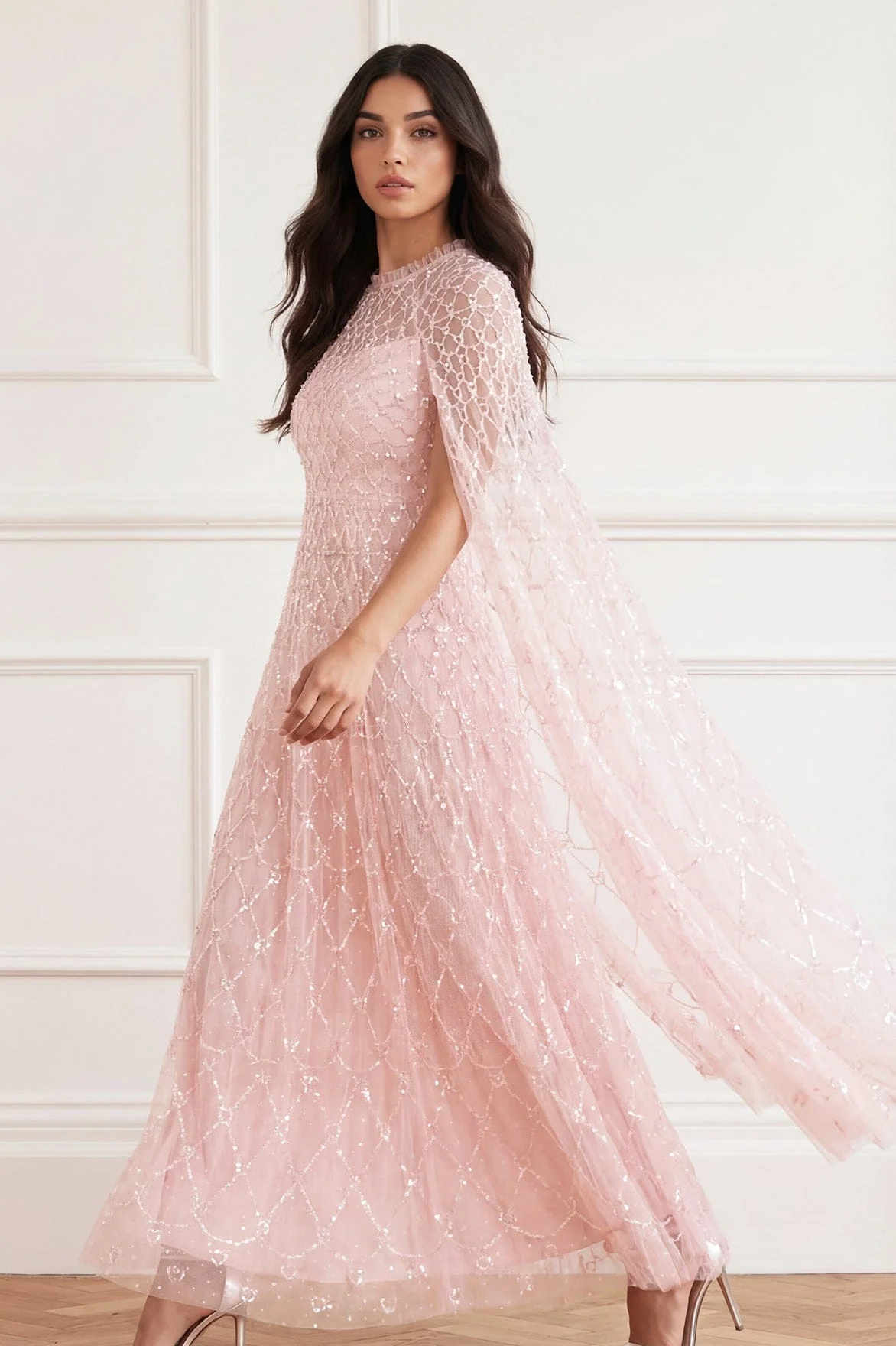 Heart Lattice Ankle Gown - Image 3