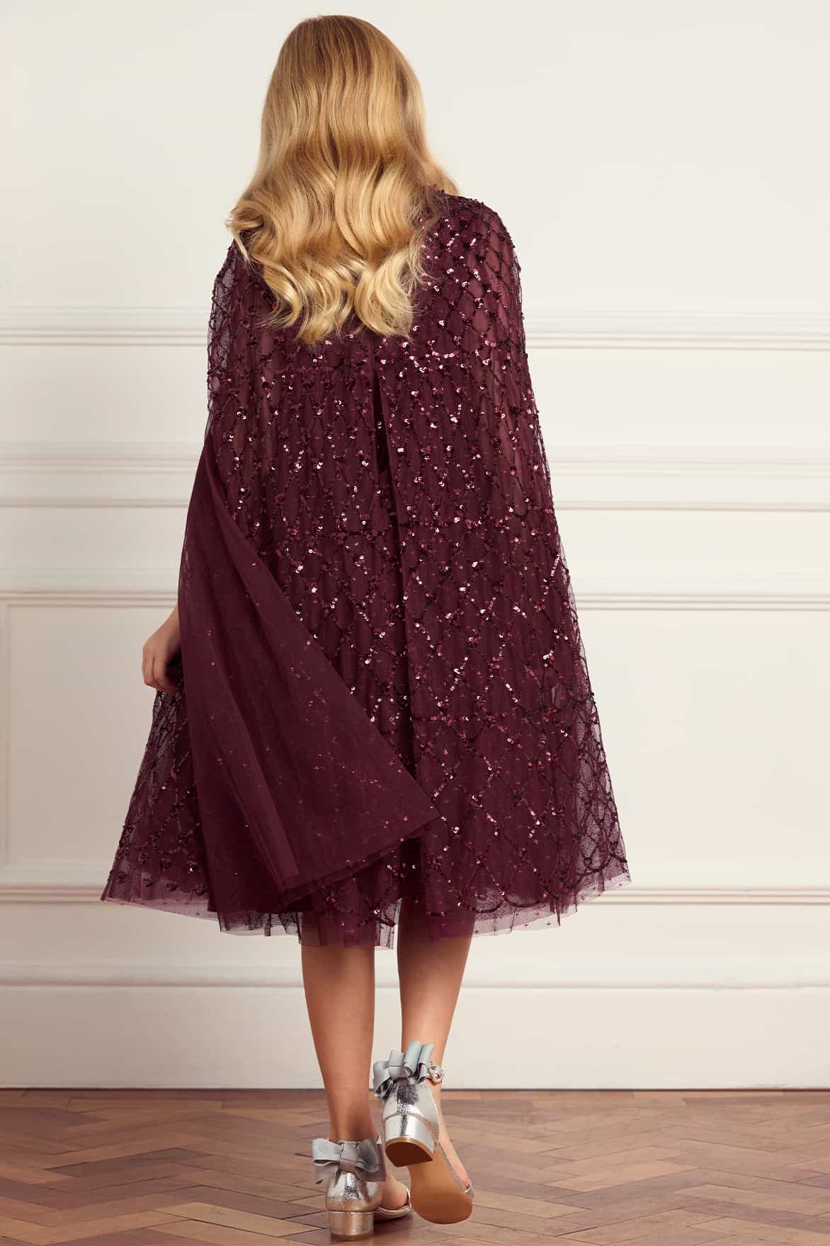 Heart Lattice Cape Kids Dress - Image 4