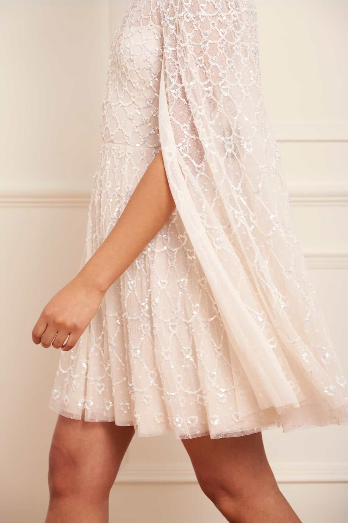 Heart Lattice Micro Mini Dress - Image 5