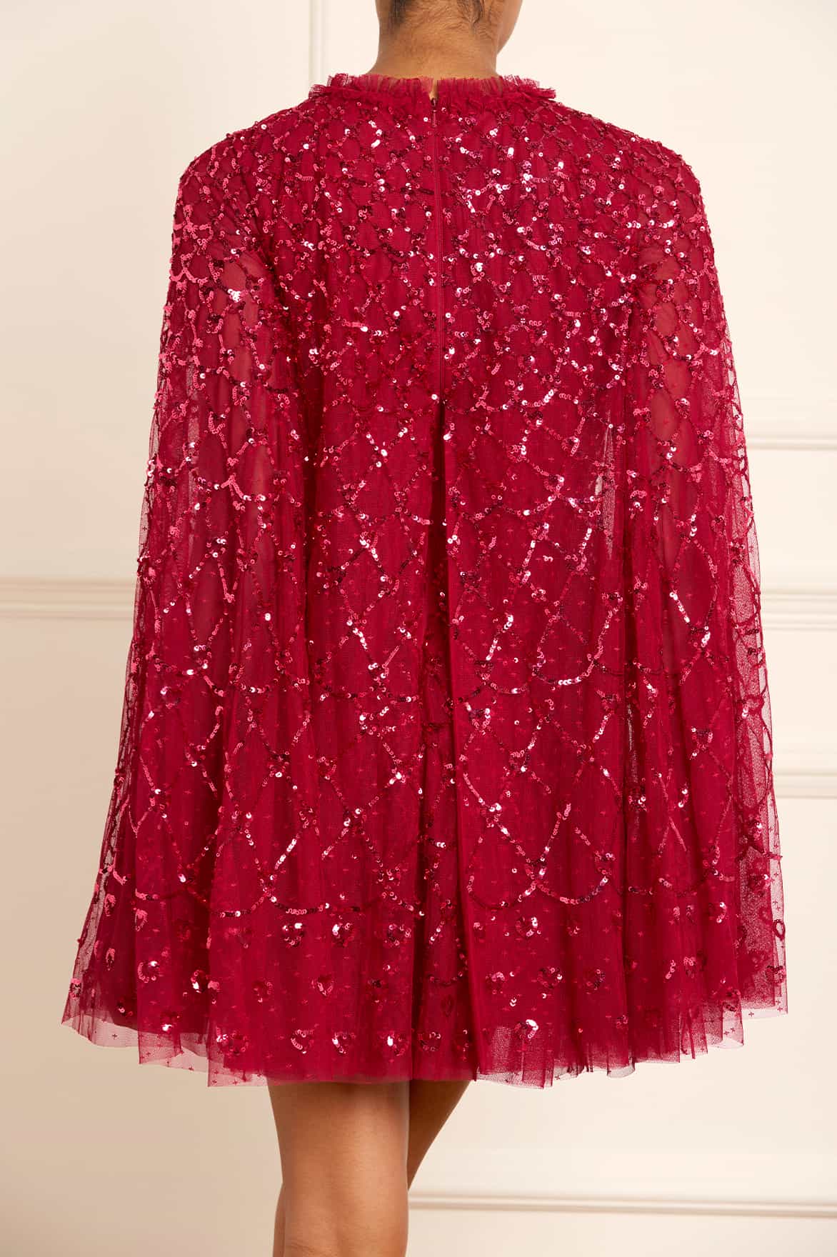 Heart Lattice Micro Mini Dress - Image 8