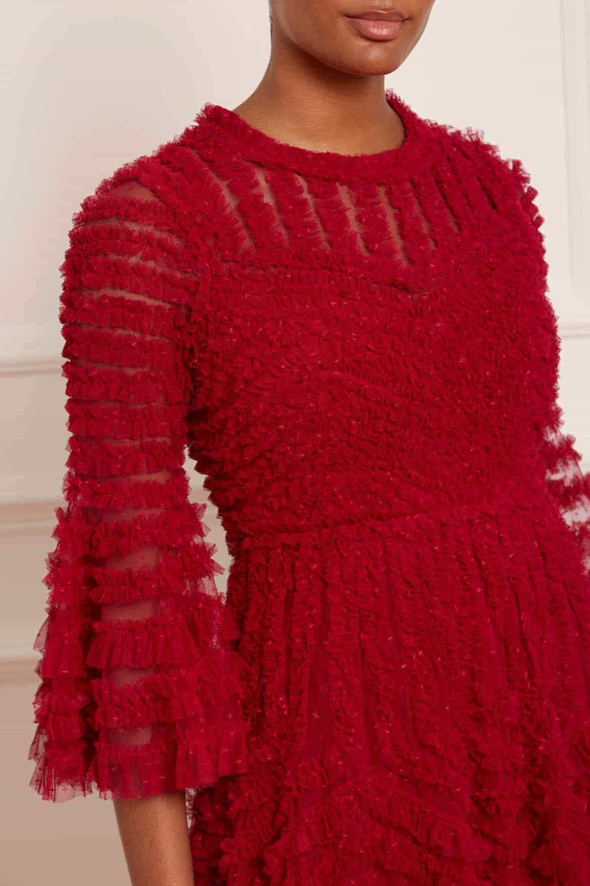 La Vie En Rose Round Neck Gown - Image 6