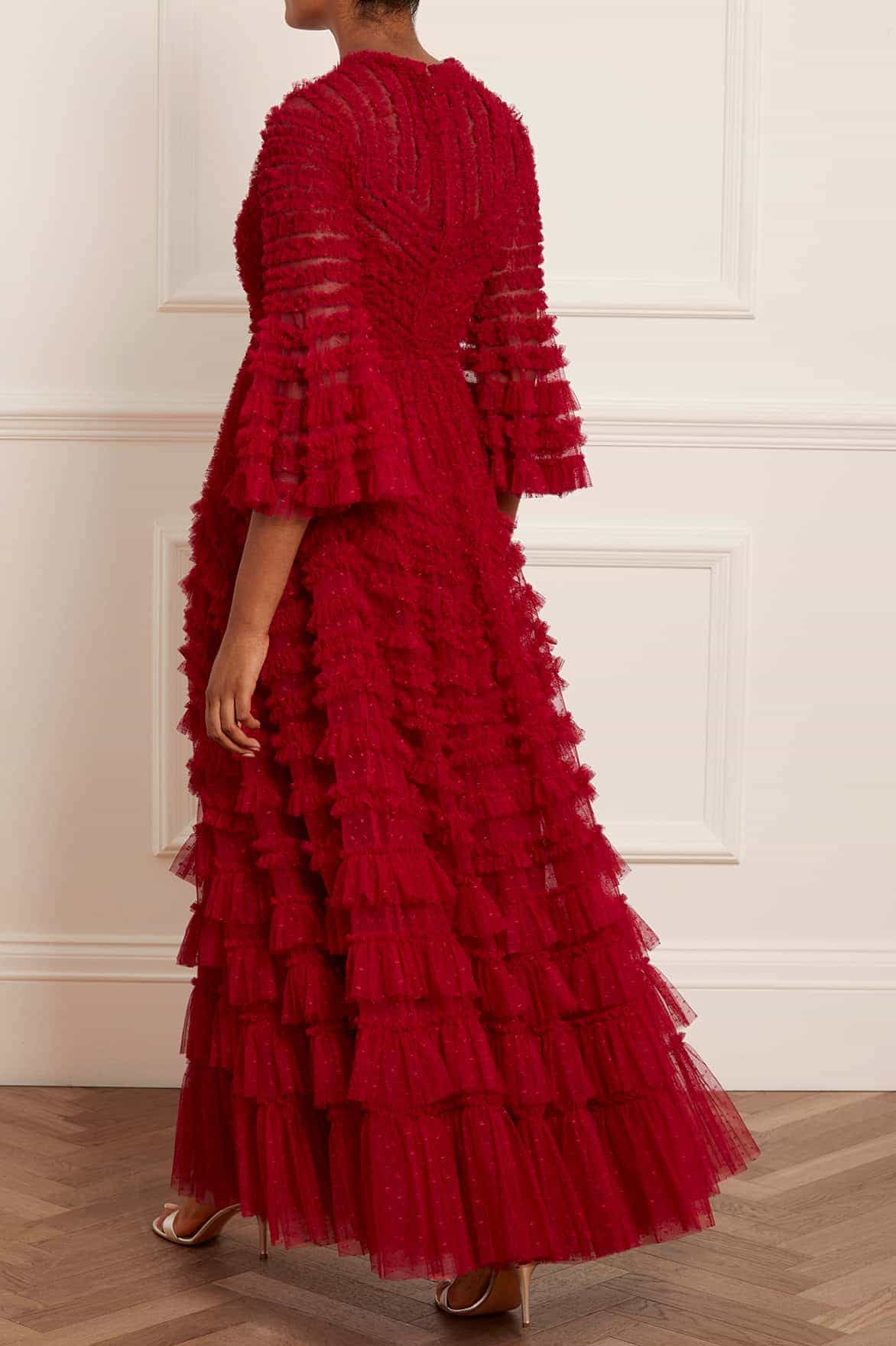 La Vie En Rose Round Neck Gown - Image 7