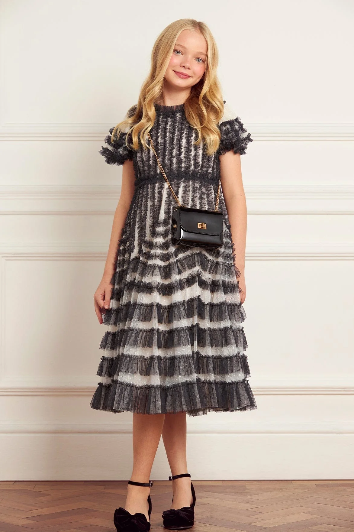 La Vie En Rose Short Sleeve Kids Dress - Image 2