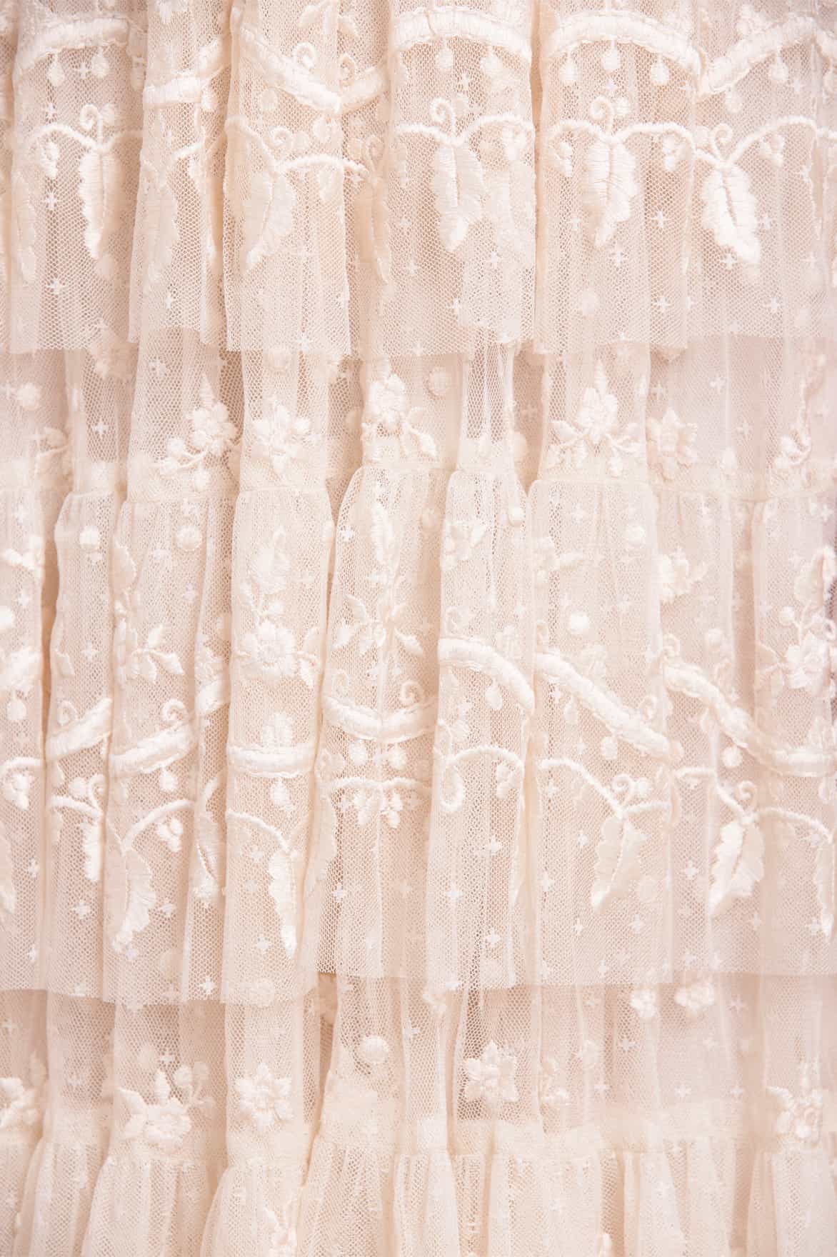 Layered Lace Ankle Gown - Image 4