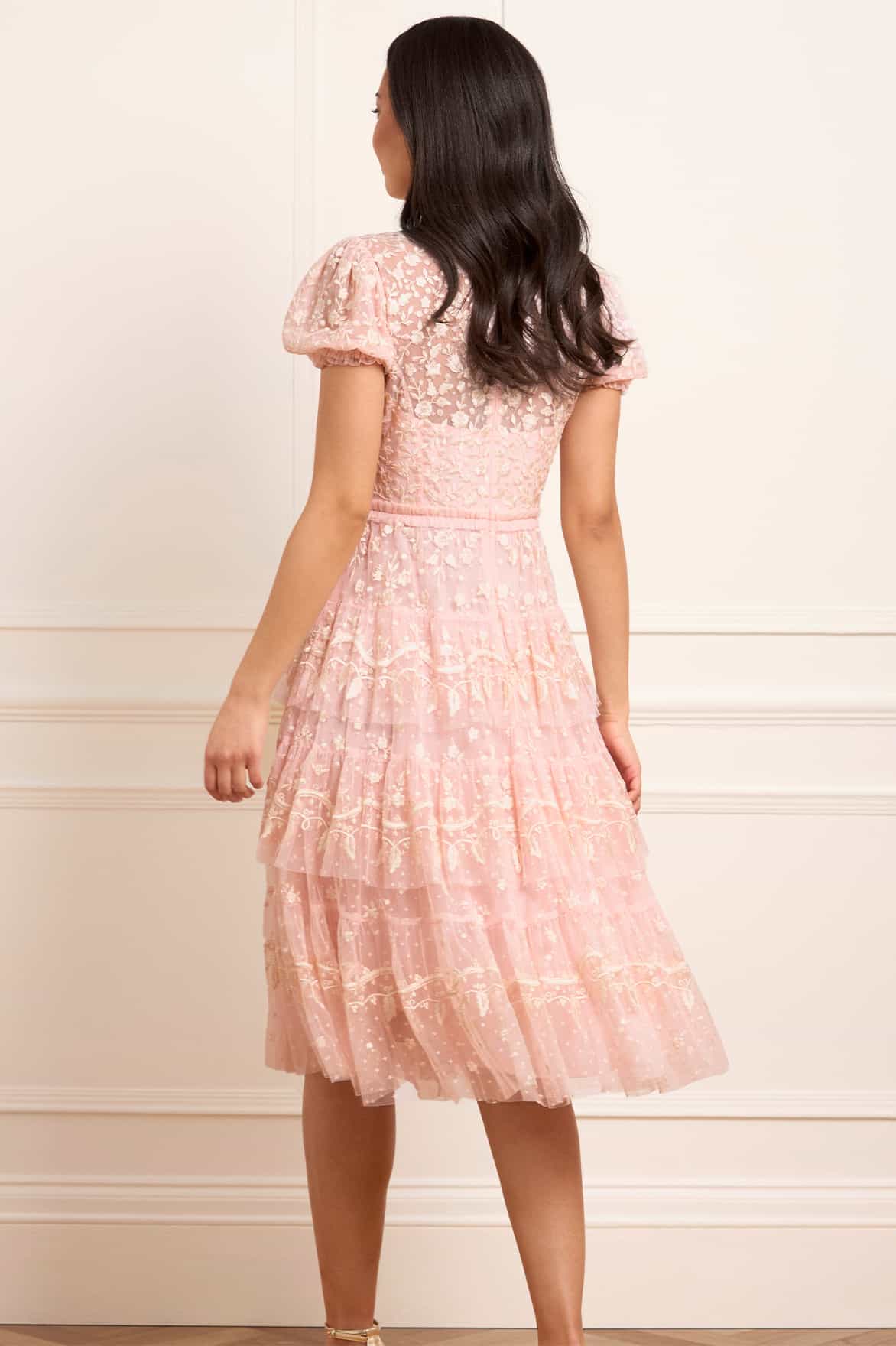 Layered Lace Midaxi Dress - Image 5