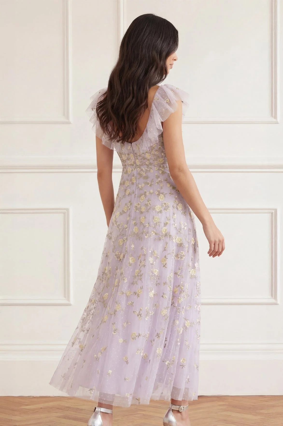 Lea Ditsy Ankle Gown - Image 4