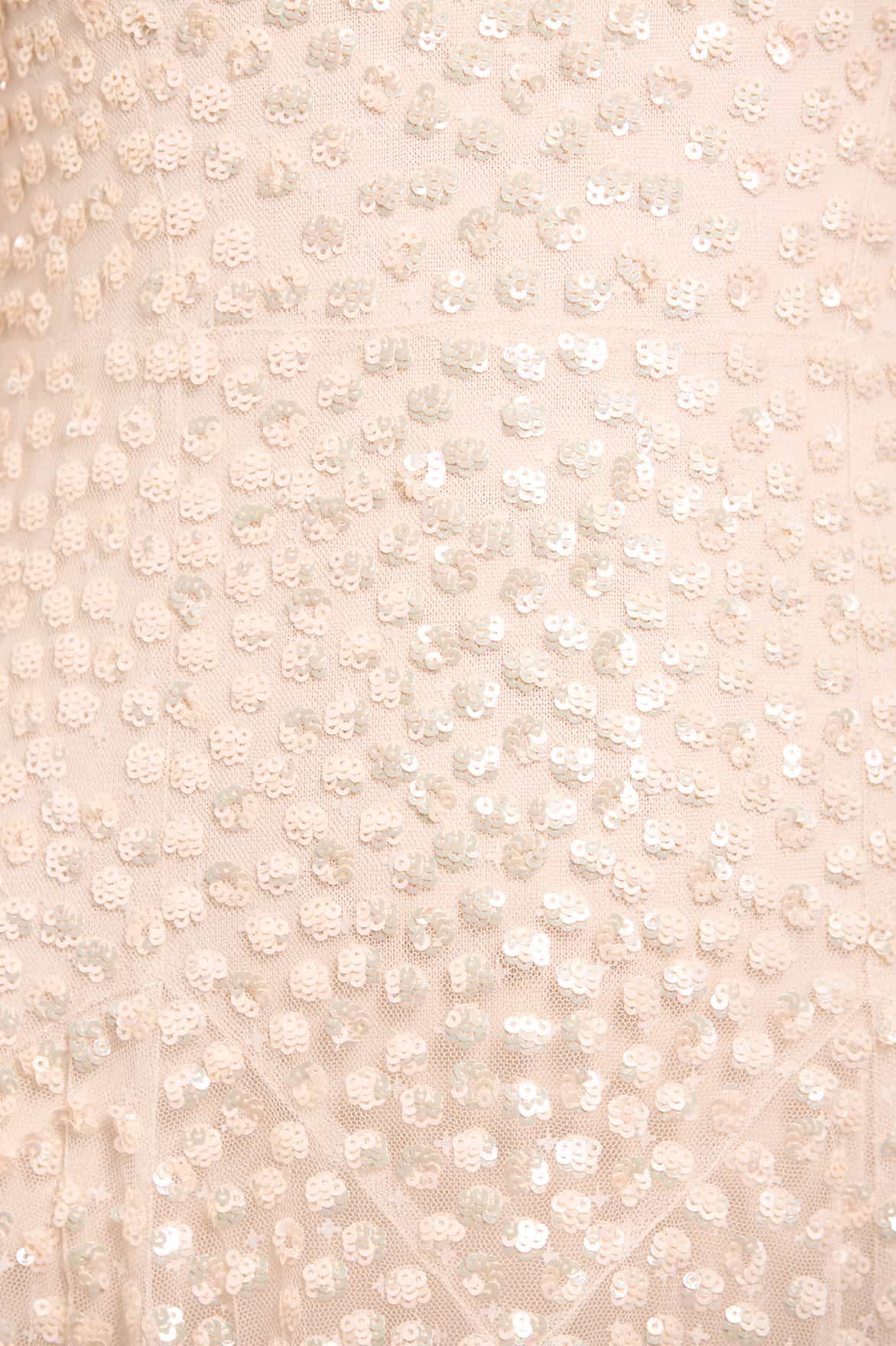 Leila Dot Sheer Ankle Gown - Image 4