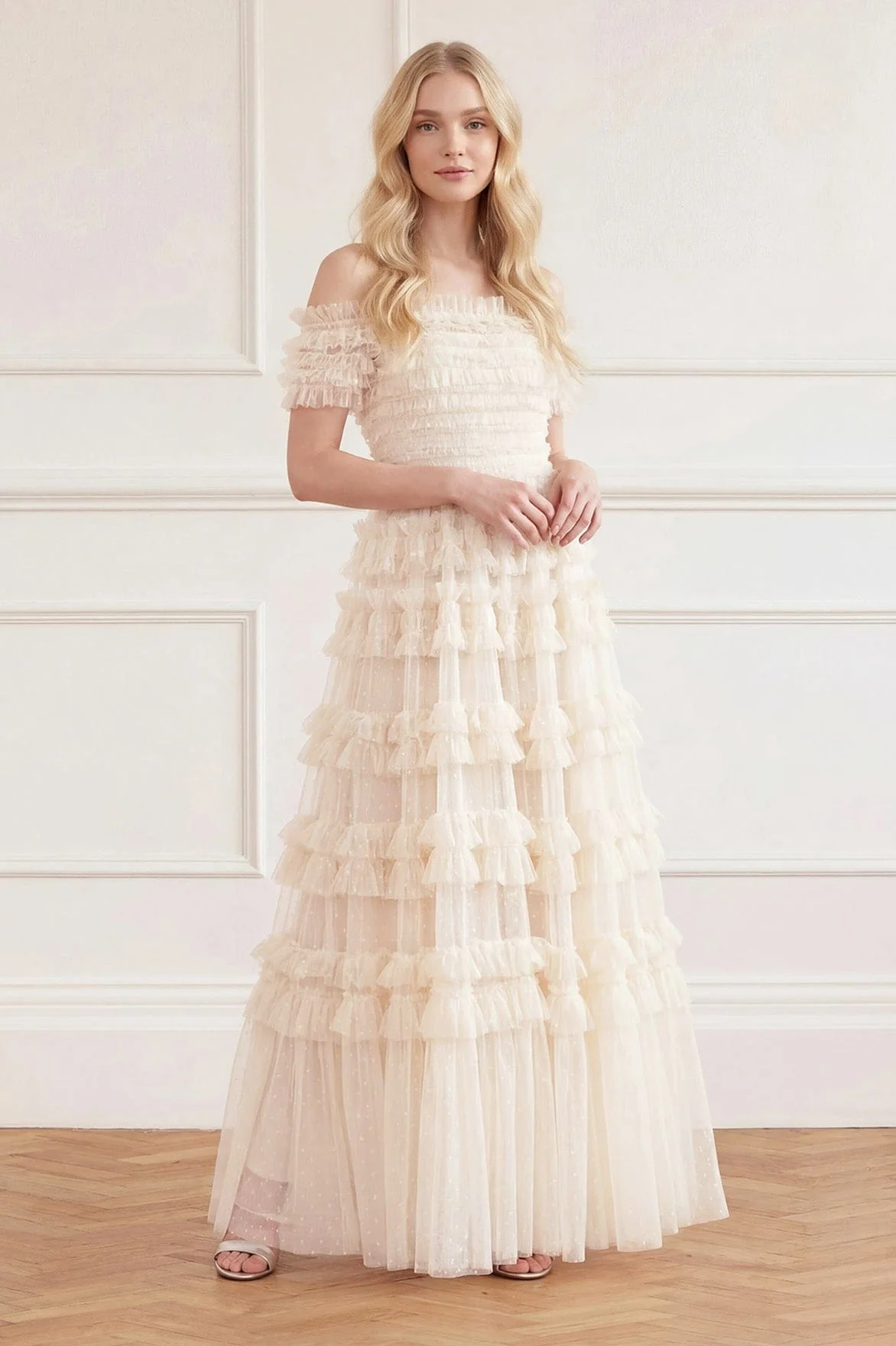Lisette Ruffle Off Shoulder Gown - Image 4