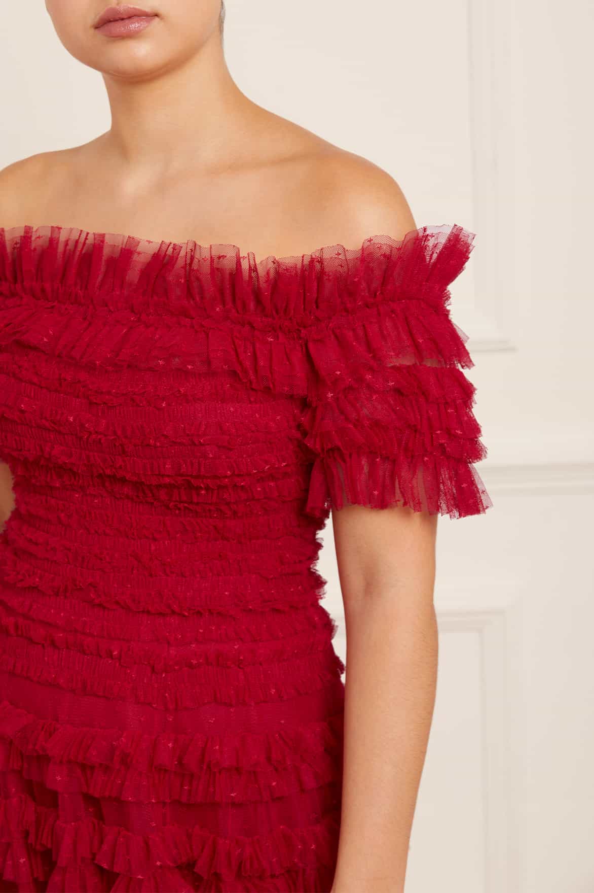 Lisette Ruffle Off Shoulder Gown - Image 10