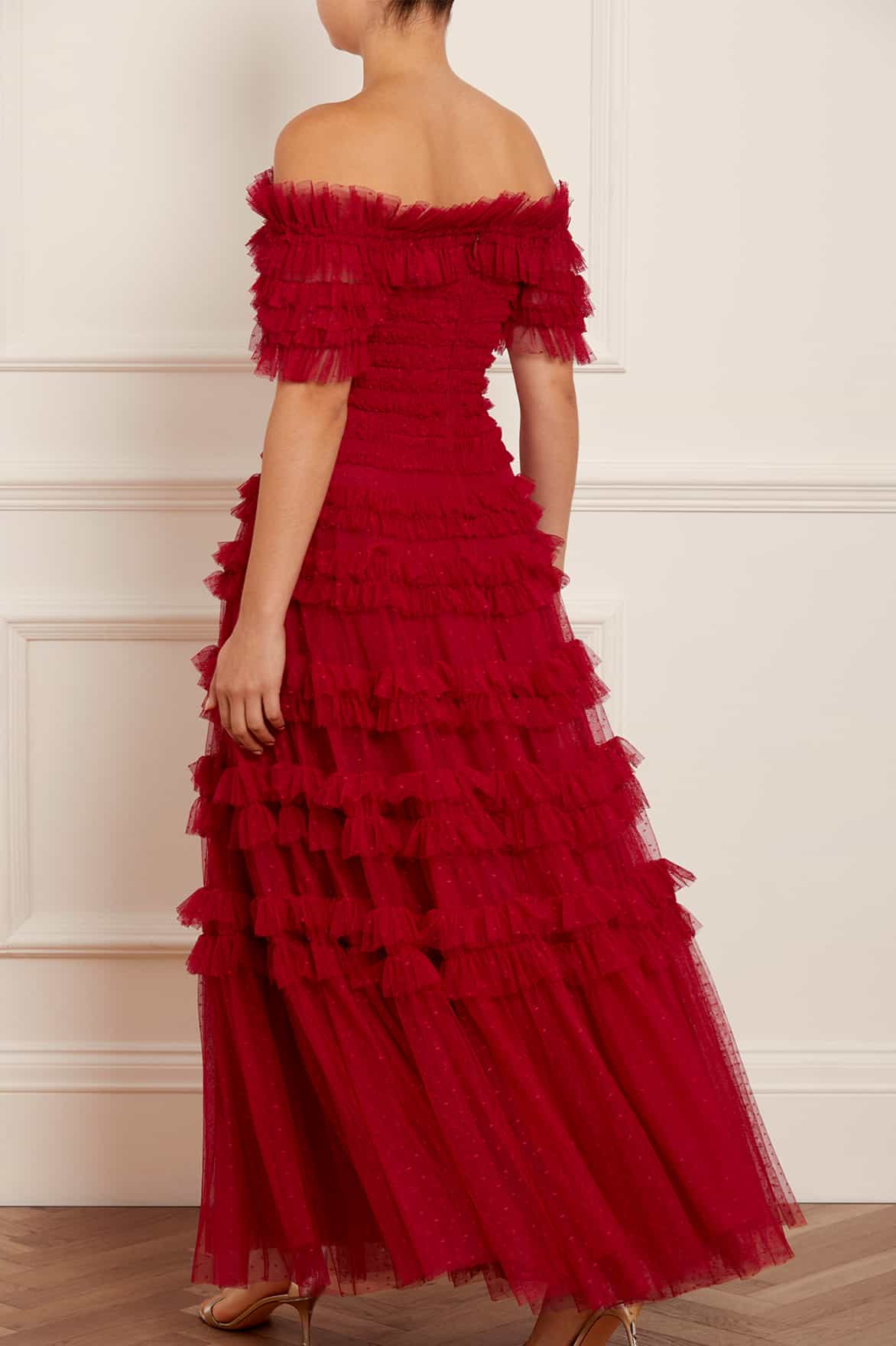 Lisette Ruffle Off Shoulder Gown - Image 11