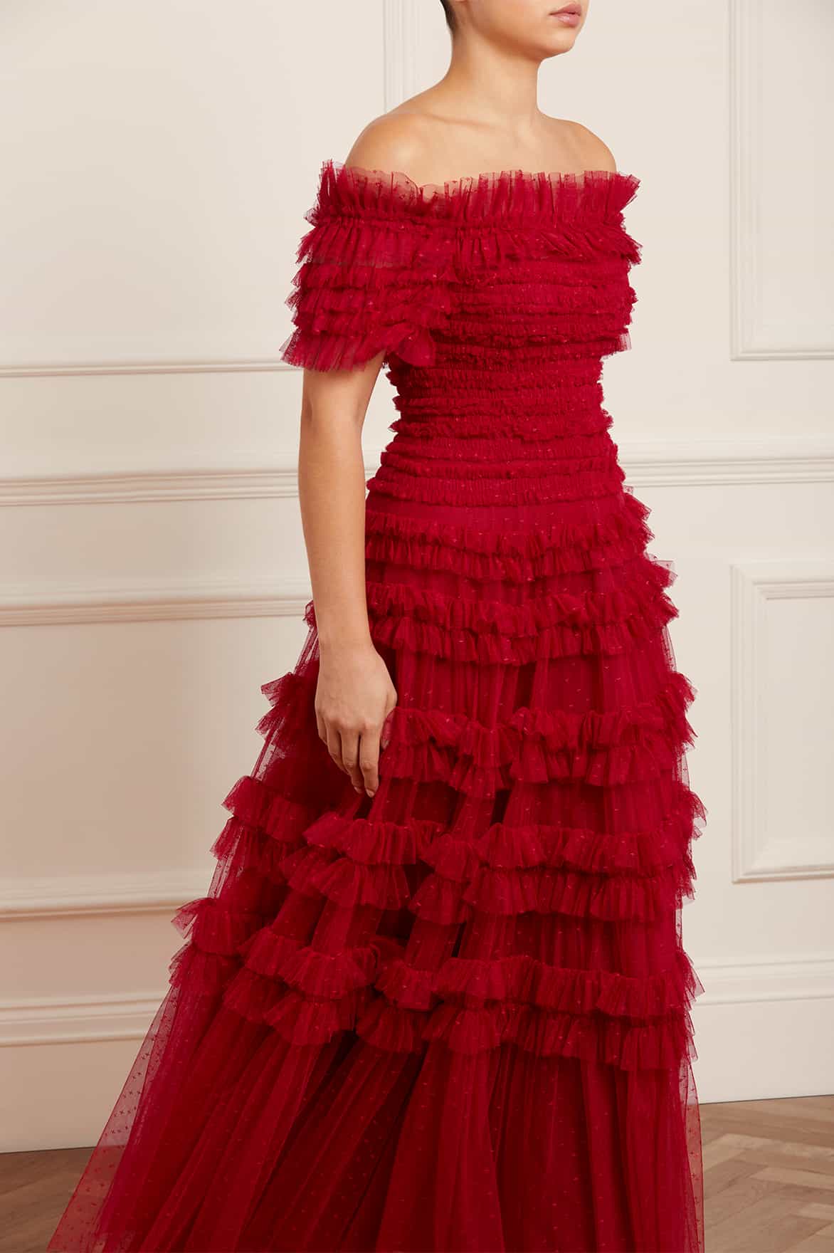 Lisette Ruffle Off Shoulder Gown - Image 5