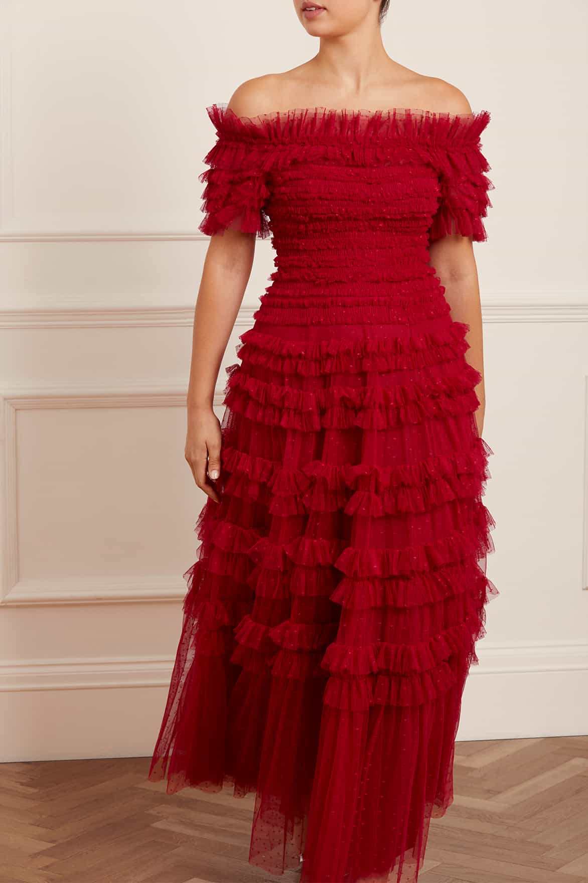 Lisette Ruffle Off Shoulder Gown - Image 6